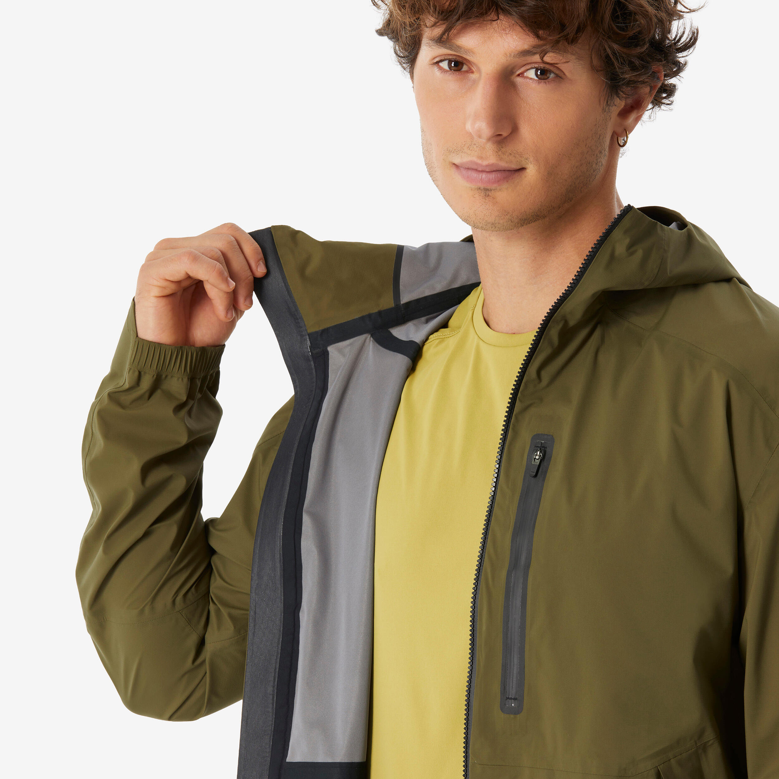 Manteau de randonnée imperméable homme, MH 500 Light 3/13