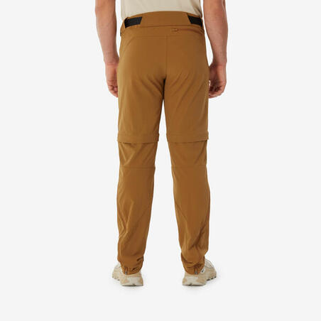 Штани чоловічі МН500 модульні для туризму коричневі