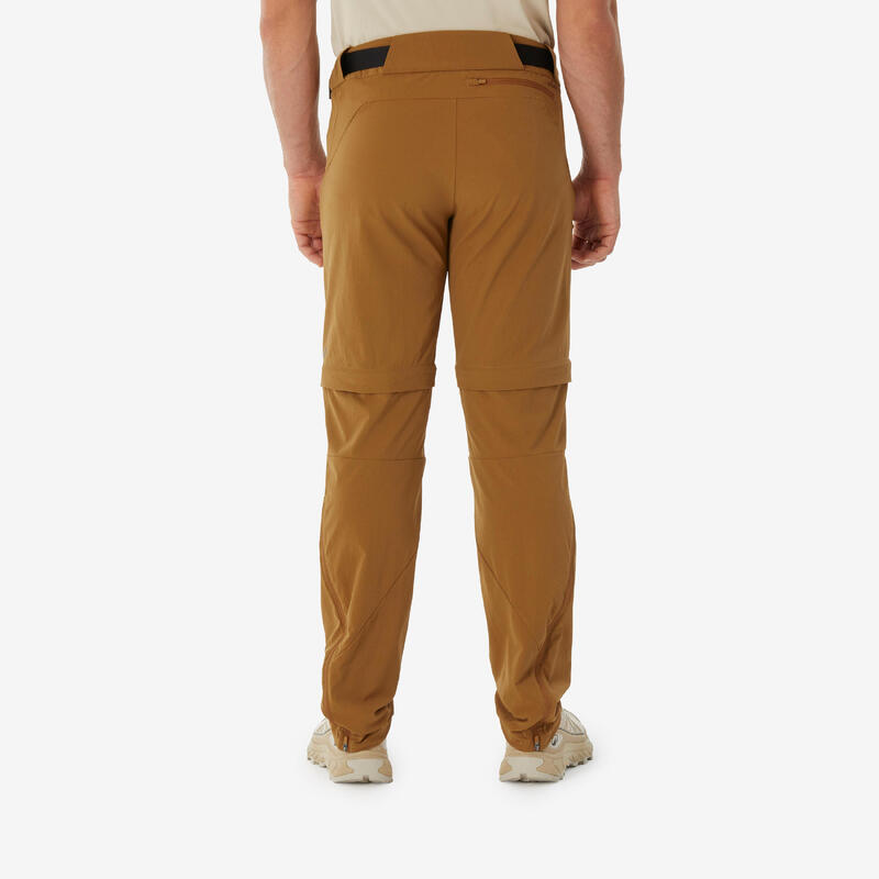 Pantalon modulabil Drumeție MH500 Maro Bărbați