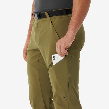 Штани чоловічі MH500 для туризму зелені