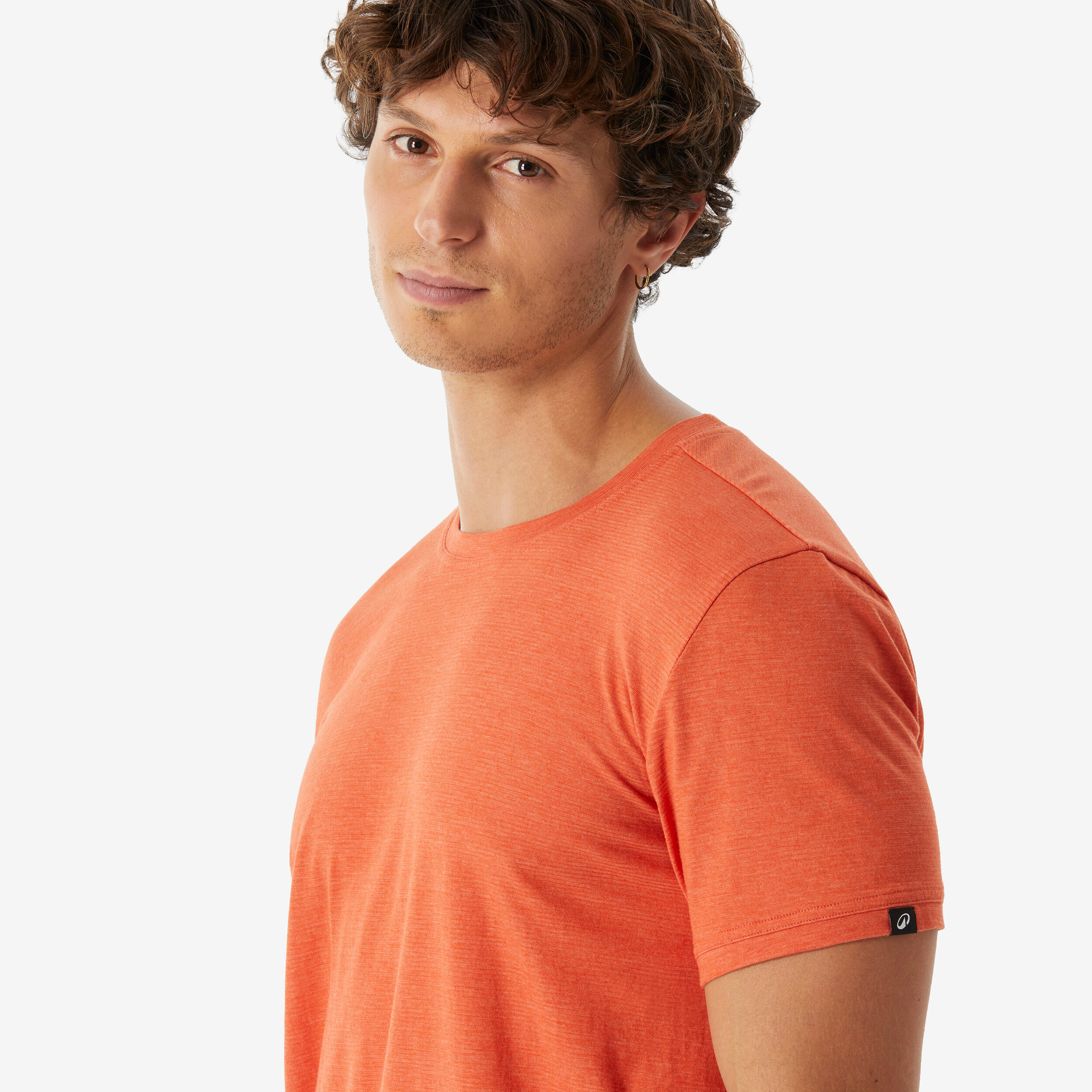 T-shirt montagna uomo NH500 FRESH arancione 4/4