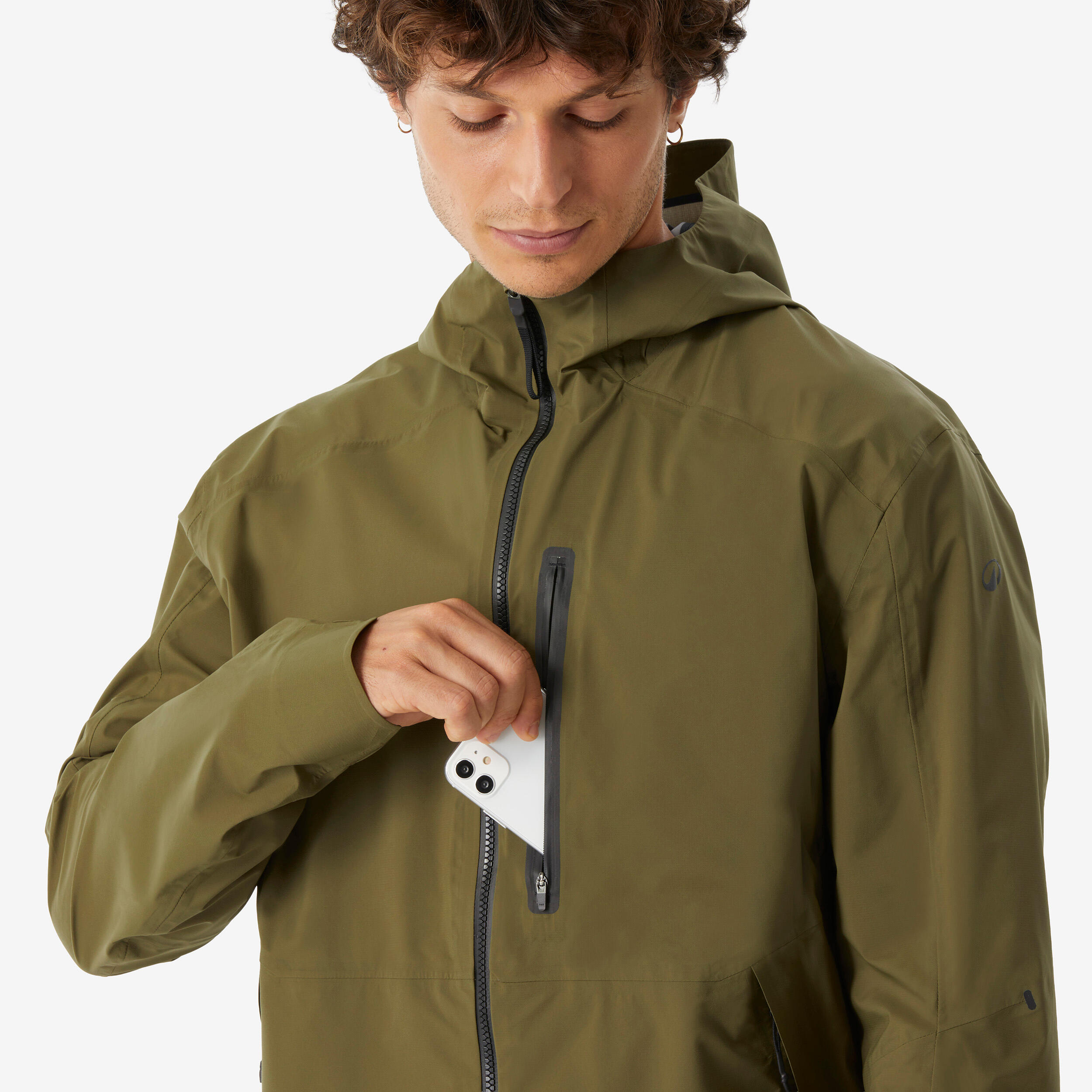 Manteau de randonnée imperméable homme, MH 500 Light 5/13