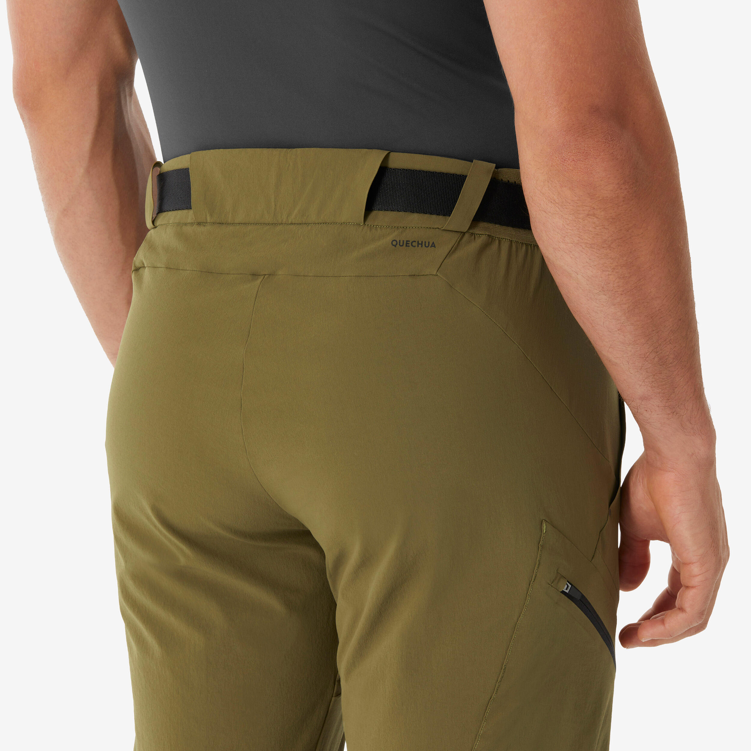 Pantalon drot et ample décontracté avec poches utltares uncolore