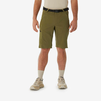 Lange wandelshort mh500 voor heren kaki