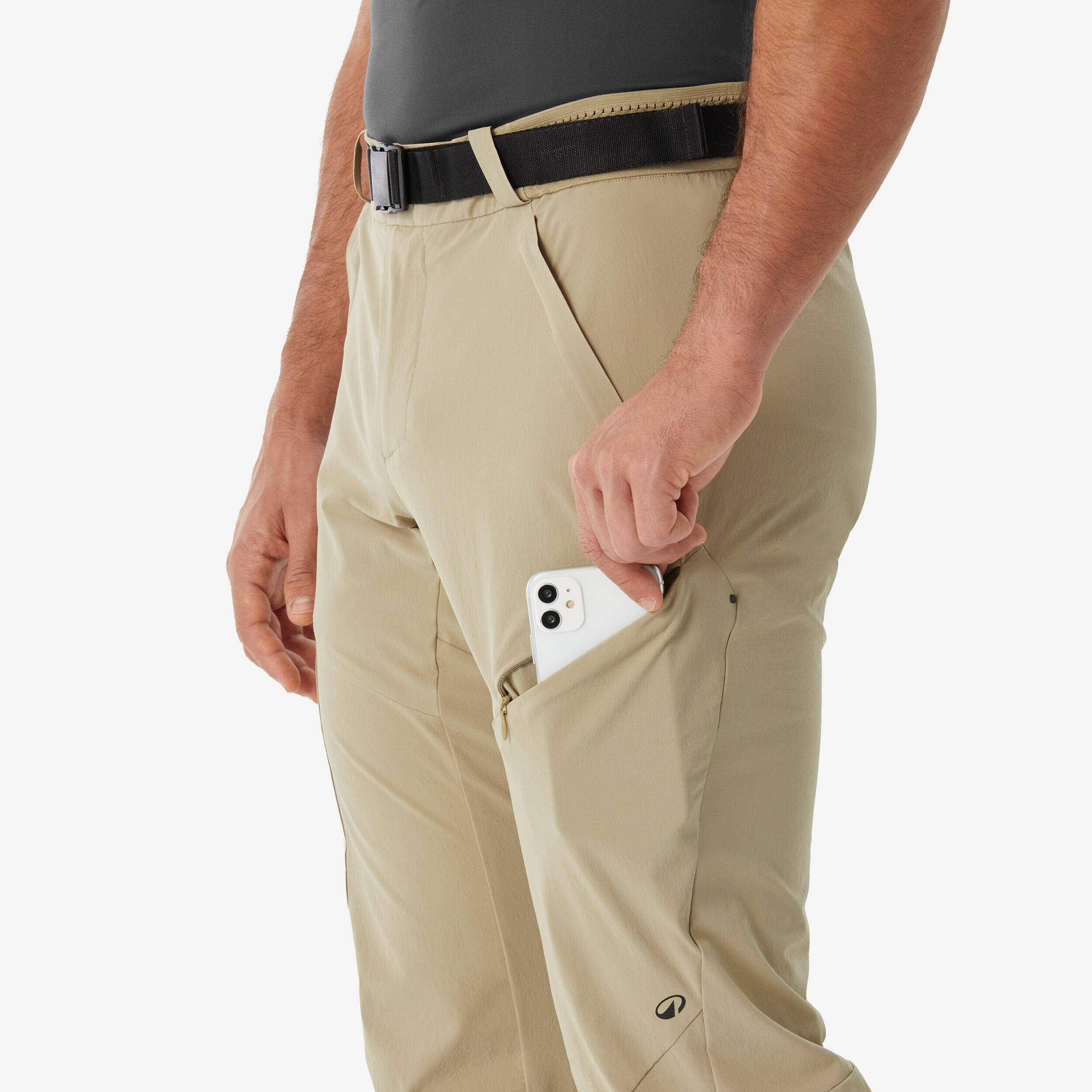 Men’s hiking trousers, MH500 - Beige -  4