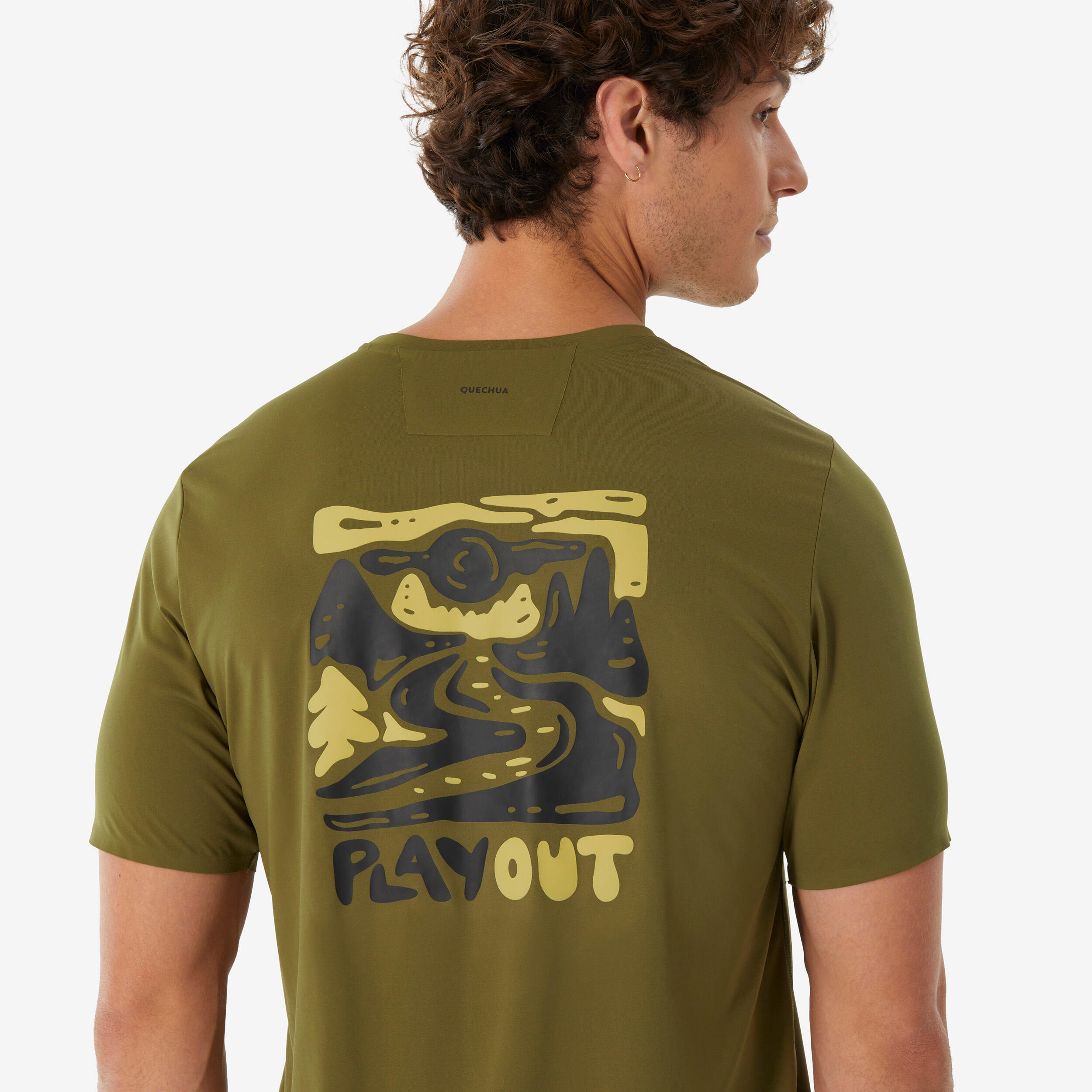 T-shirt de randonnée homme, MH 500 3/8