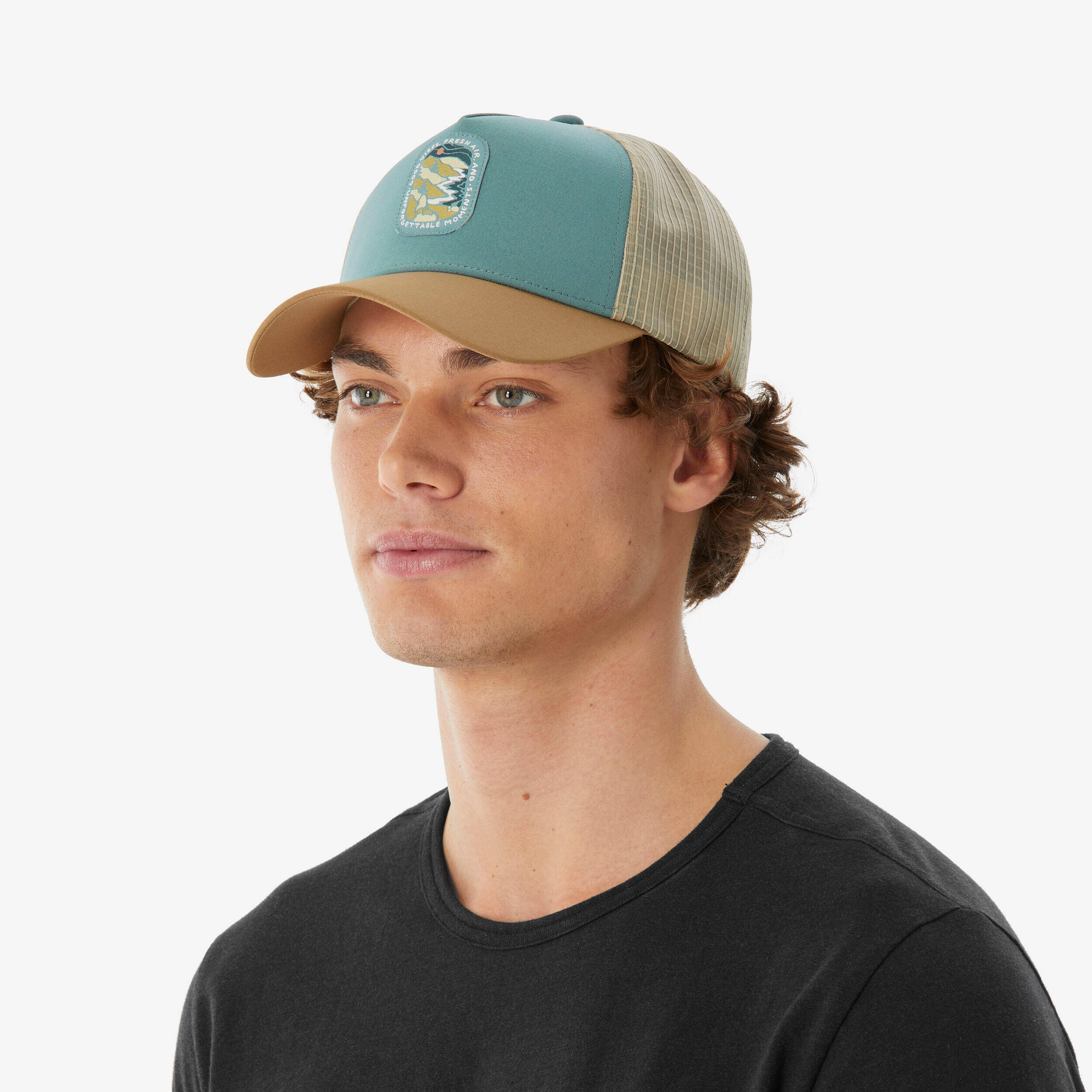 Hiking cap, TRUCKER 500 - Brown/Green -  2