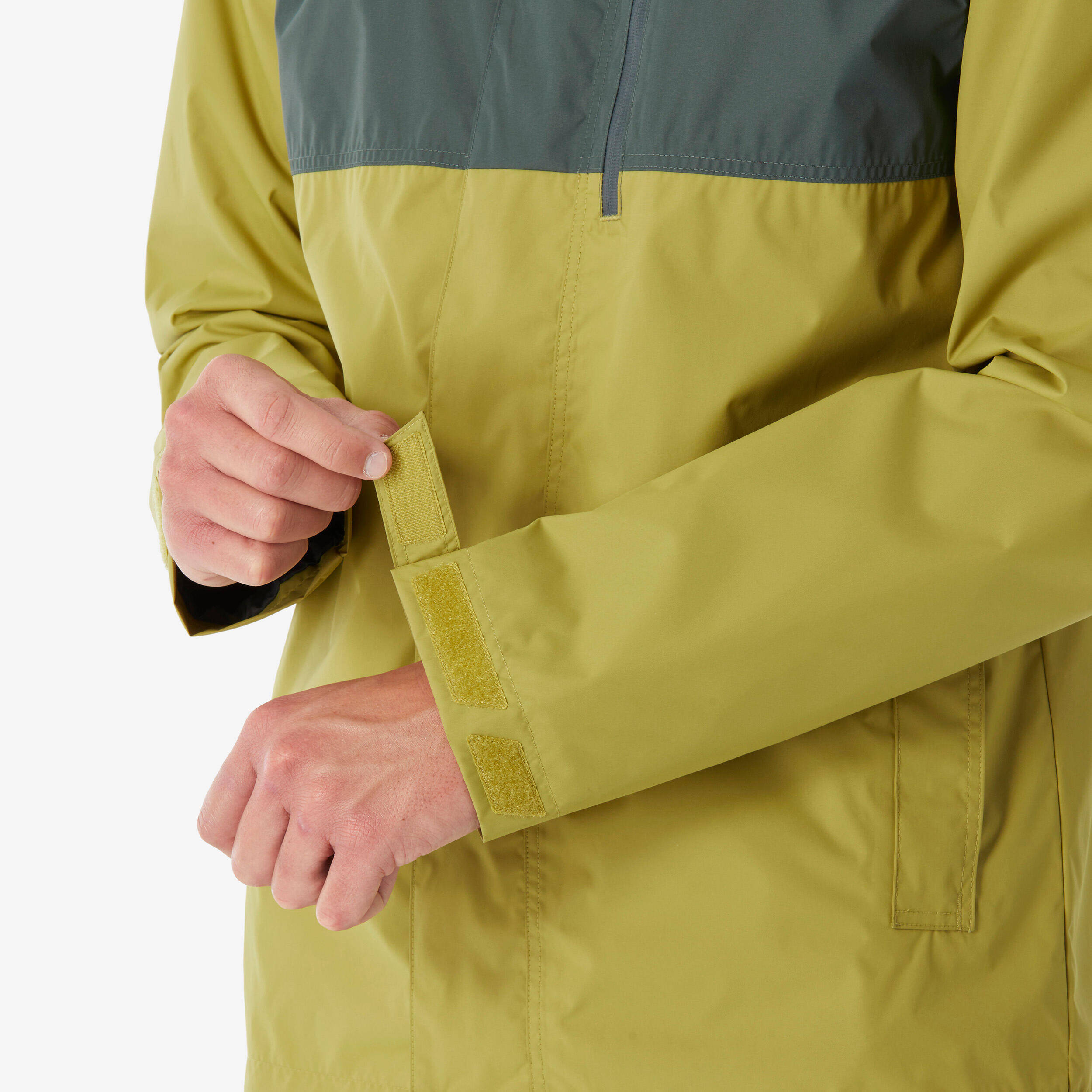 Men's waterproof hiking jacket NH500 - Green -  5