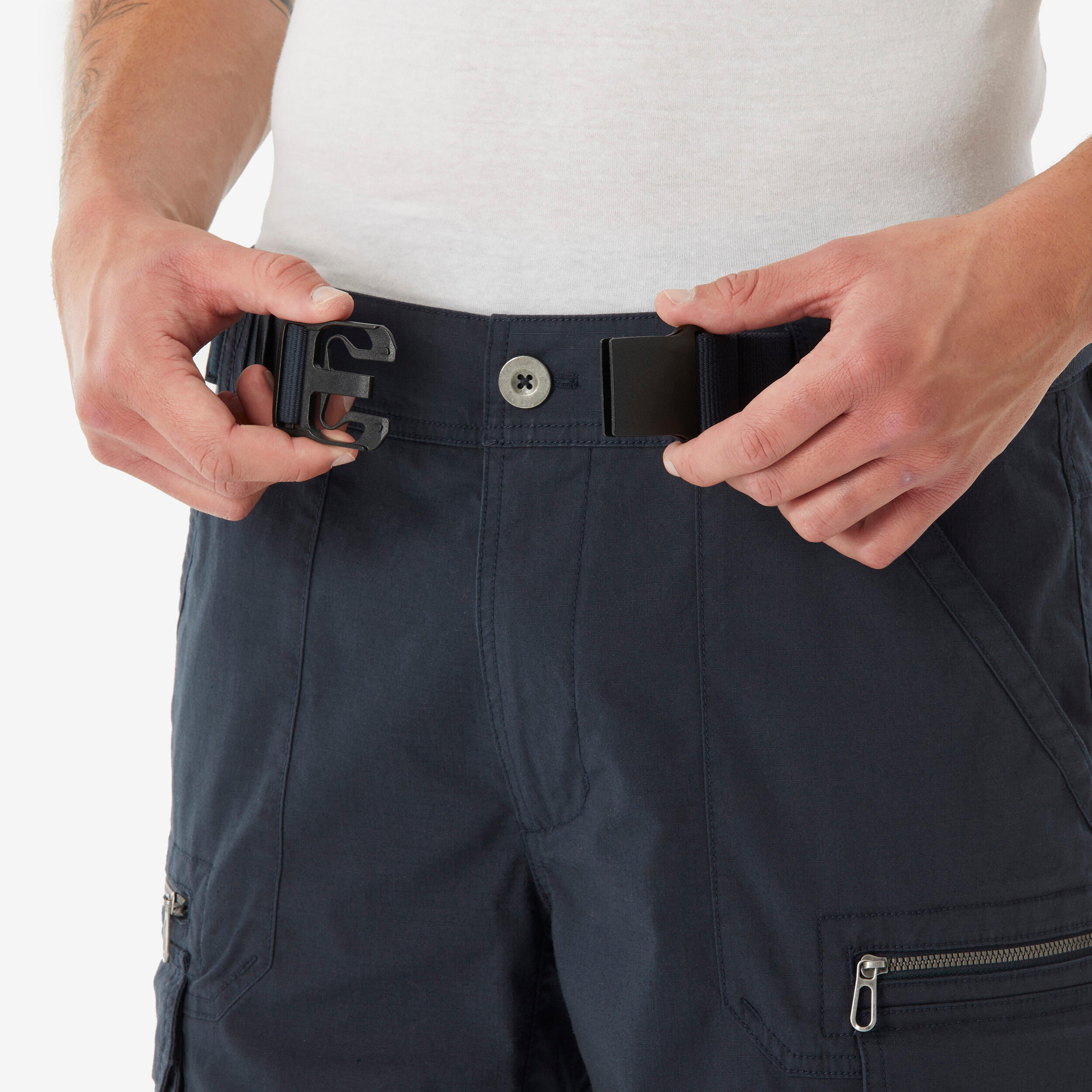 Wandershorts Herren – NH500 Cargo blau 7/7