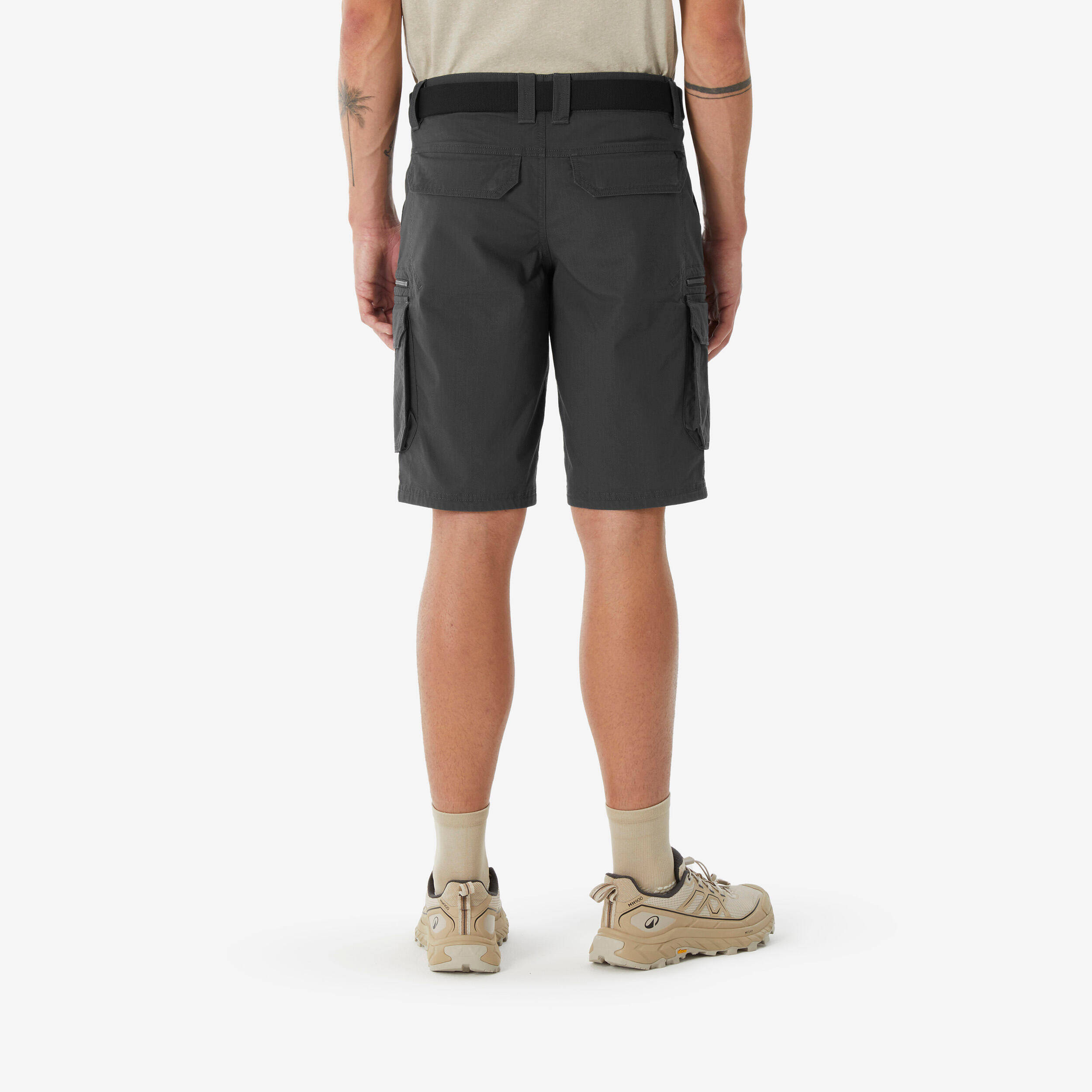 Men's Hiking Shorts NH500 Cargo - Grey -  3
