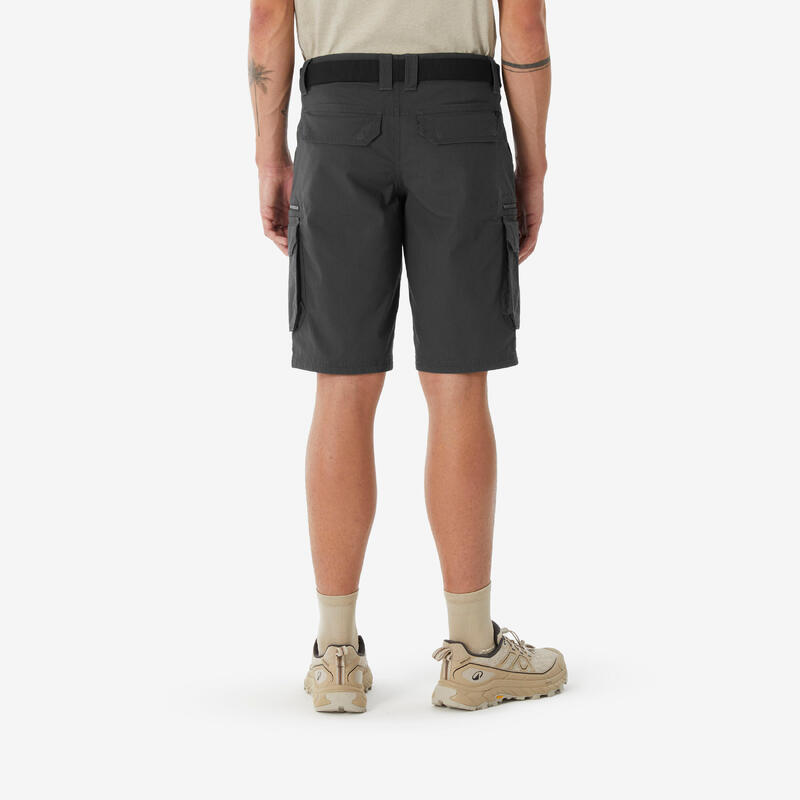 Erkek Outdoor Kargo Şort - Gri - NH500