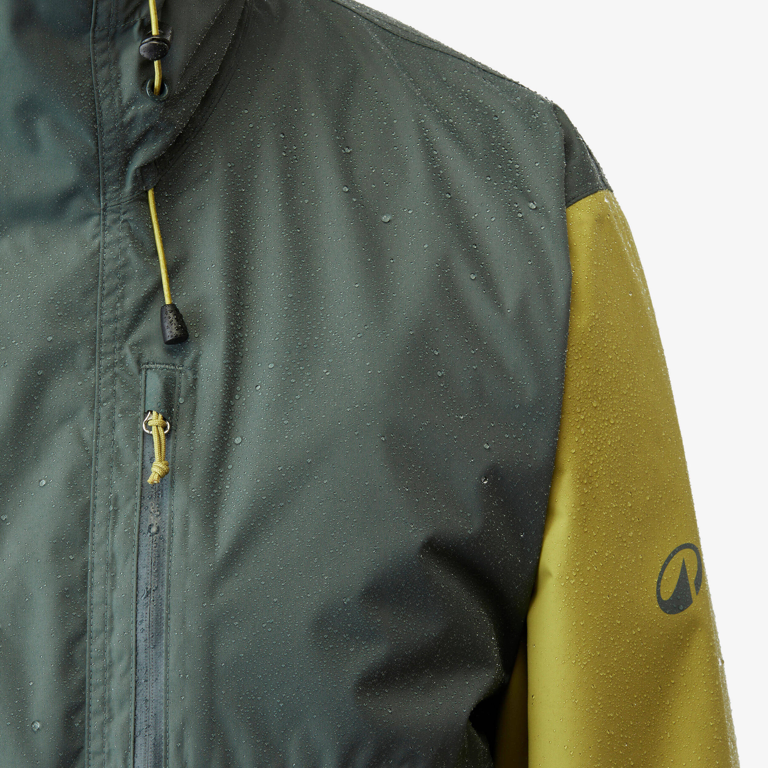 Men's waterproof hiking jacket NH500 - Green -  3