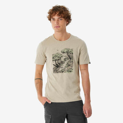 T-shirt trekking uomo NH100 verde