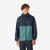 Veste de randonnée coupe-vent imperméable homme, Raincut Full Zip bleu