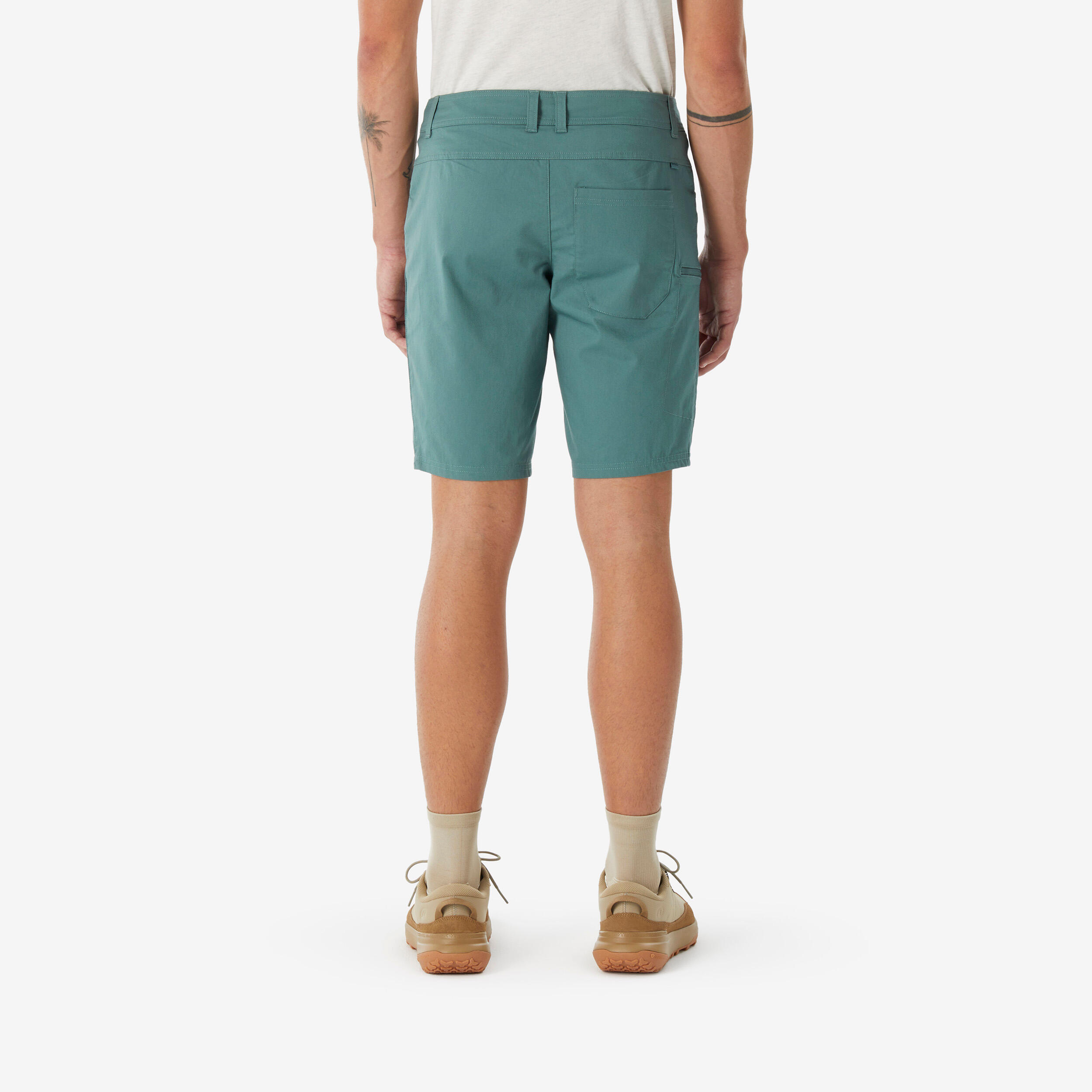 Wandershorts Herren – NH500 Regular grün 4/7