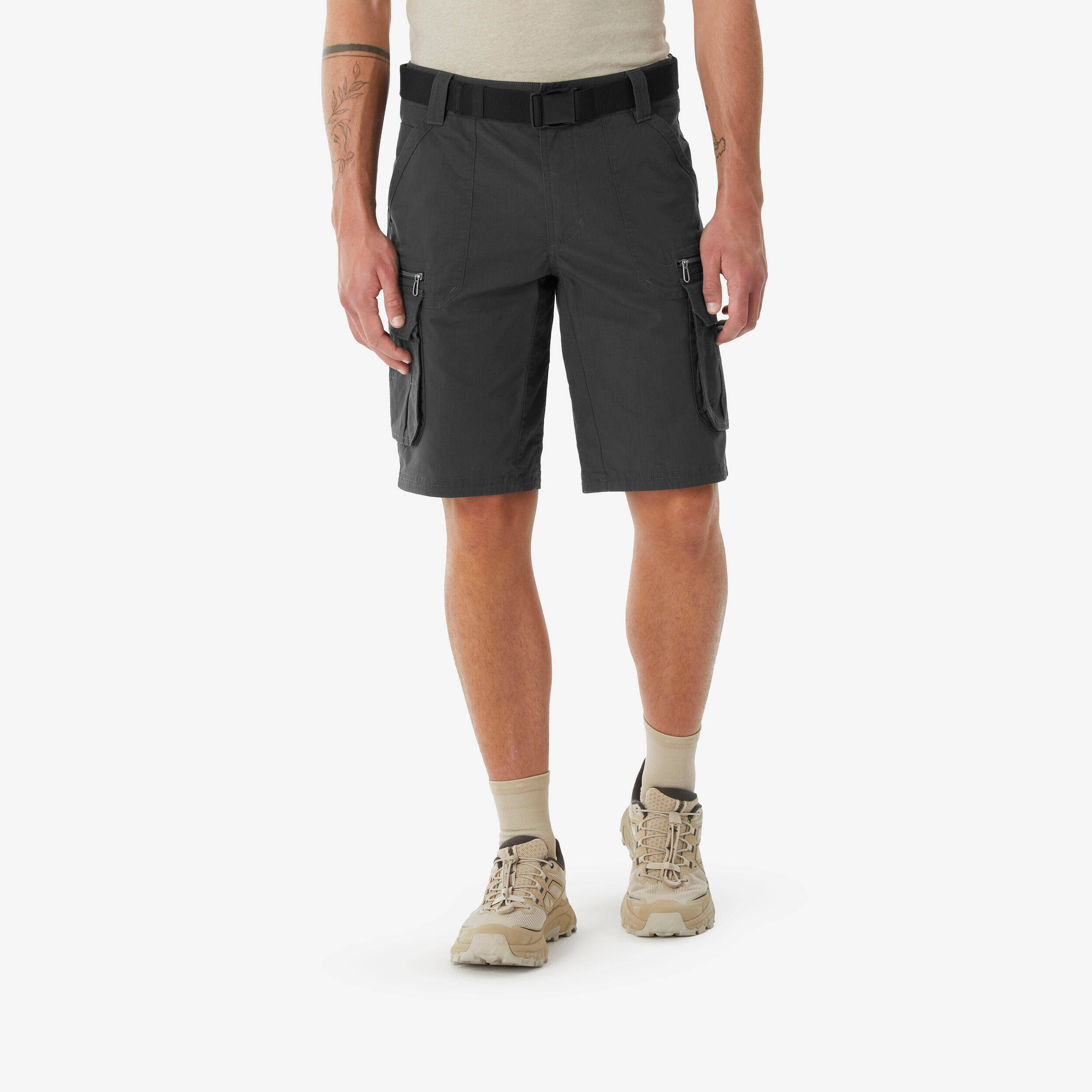 Men's Hiking Shorts NH500 Cargo - Grey