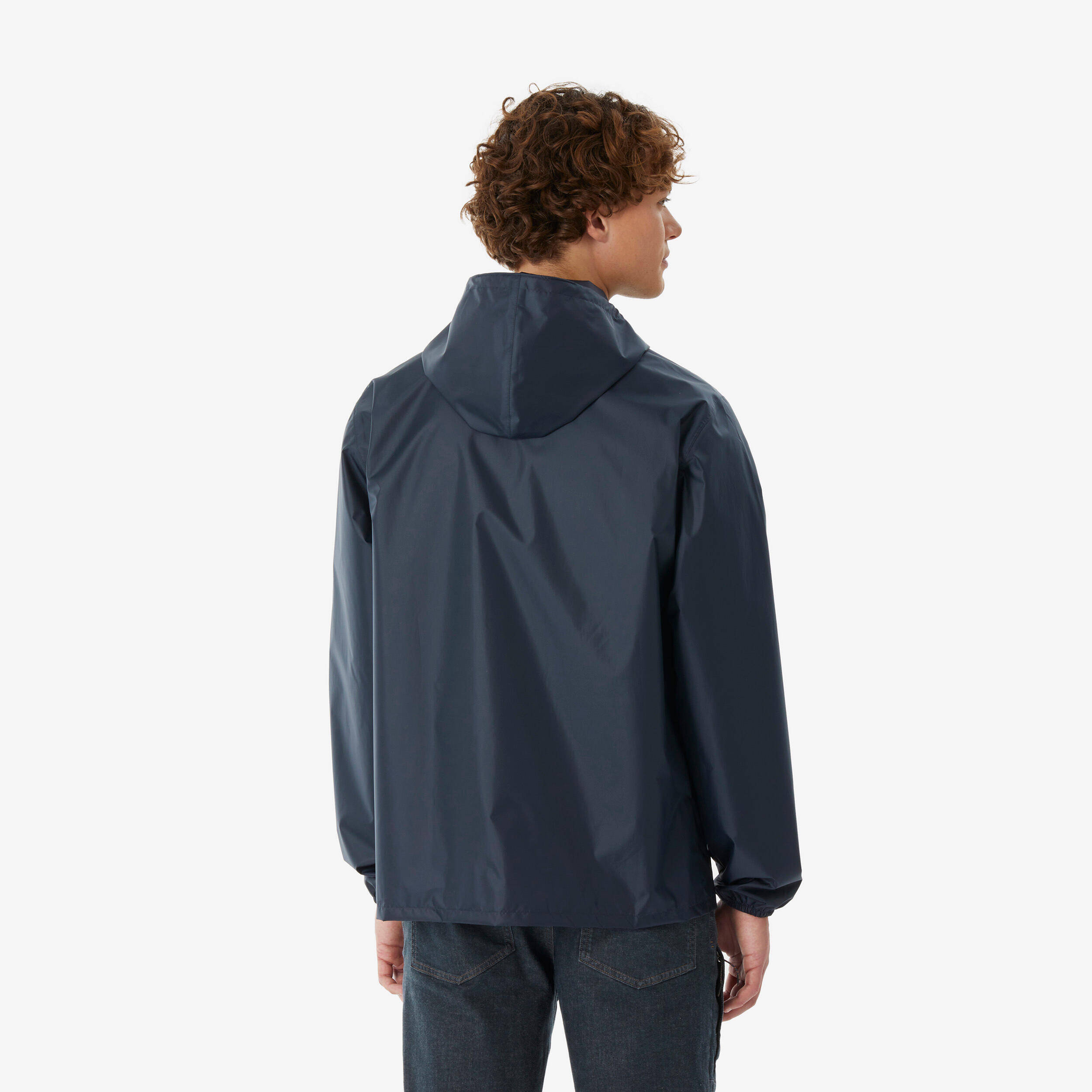 Men’s windproof and waterproof hiking jacket, Raincut Full Zip - Blue -  4