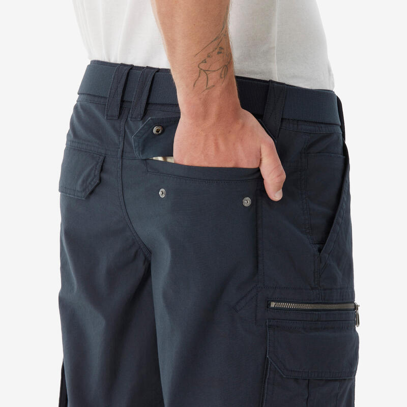 Pantalon scurt drumeție NH500 Cargo albastru bărbați