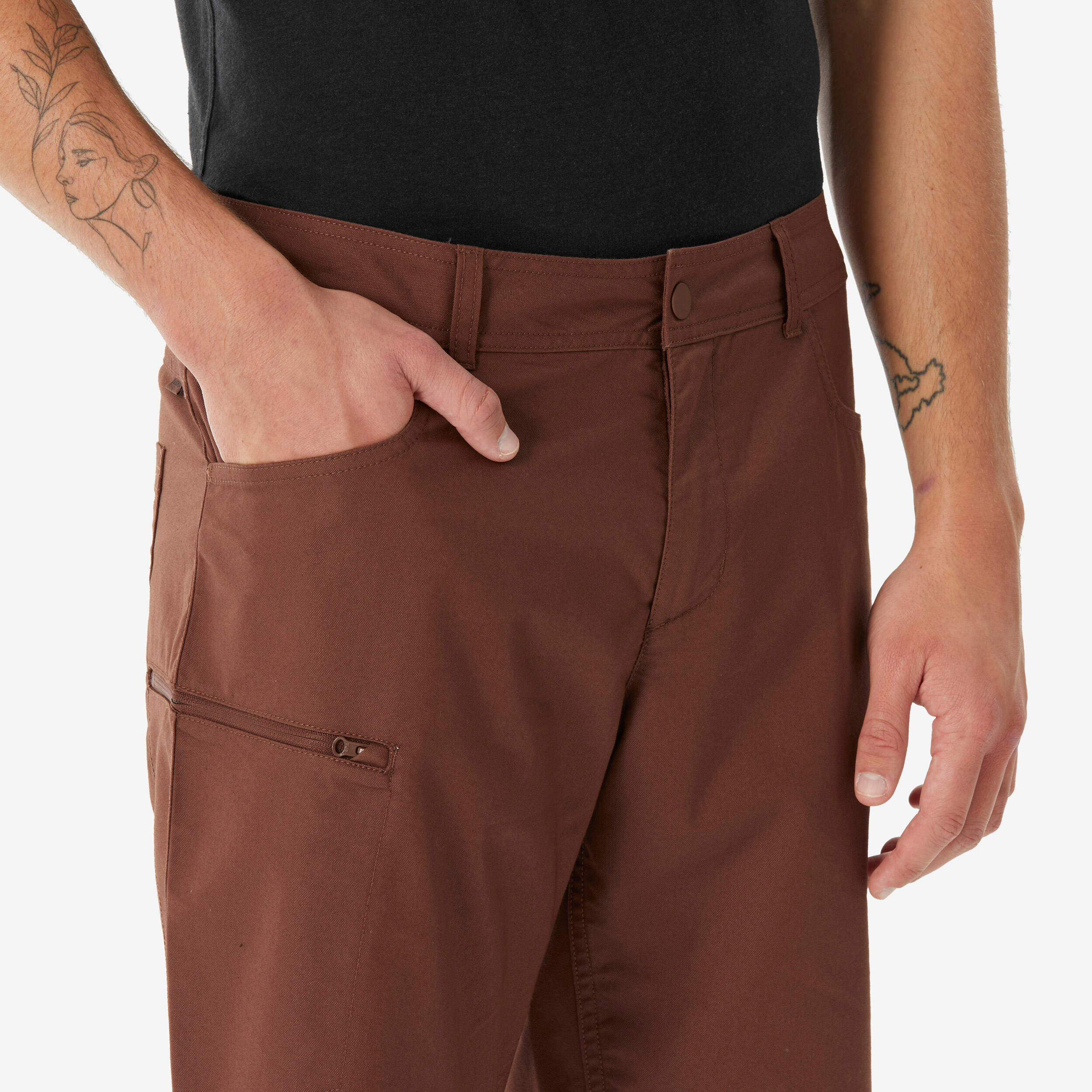 Calções de Caminhada NH500 Regular Homem Castanho 4/6