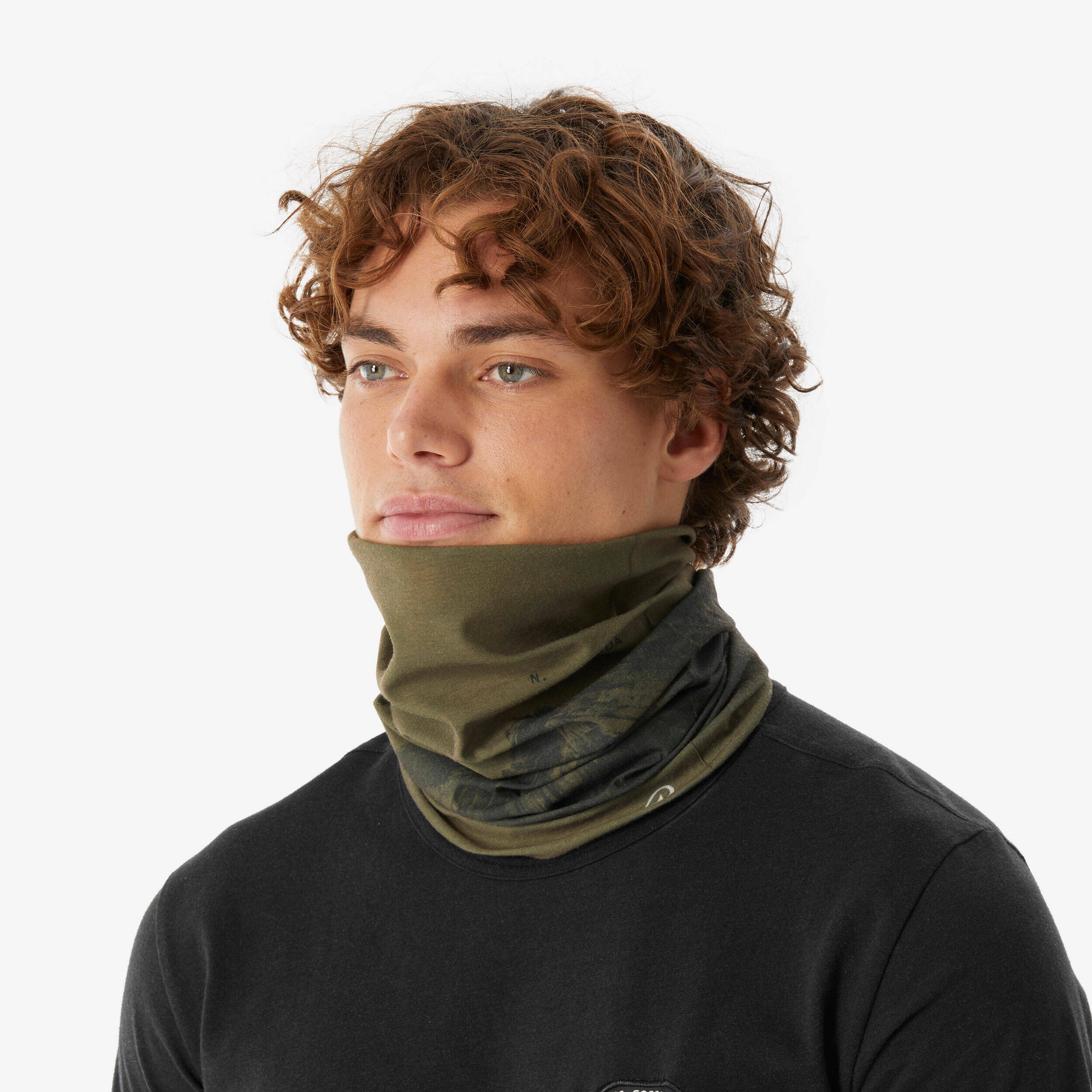 Hiking neckband, HIKE 100 - Khaki -  2