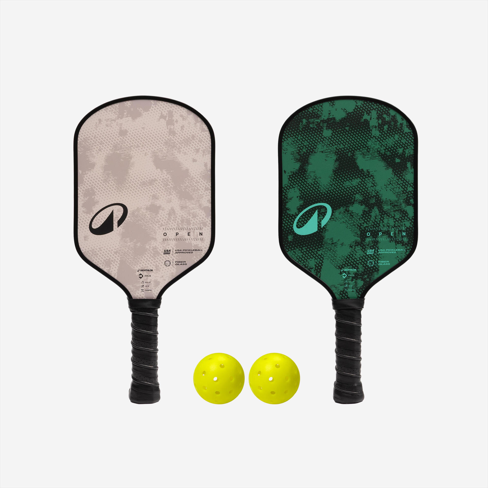 Pickleball Racket Collections Pickleball Set Open - 2 Rackets, 2 Balls & Cover