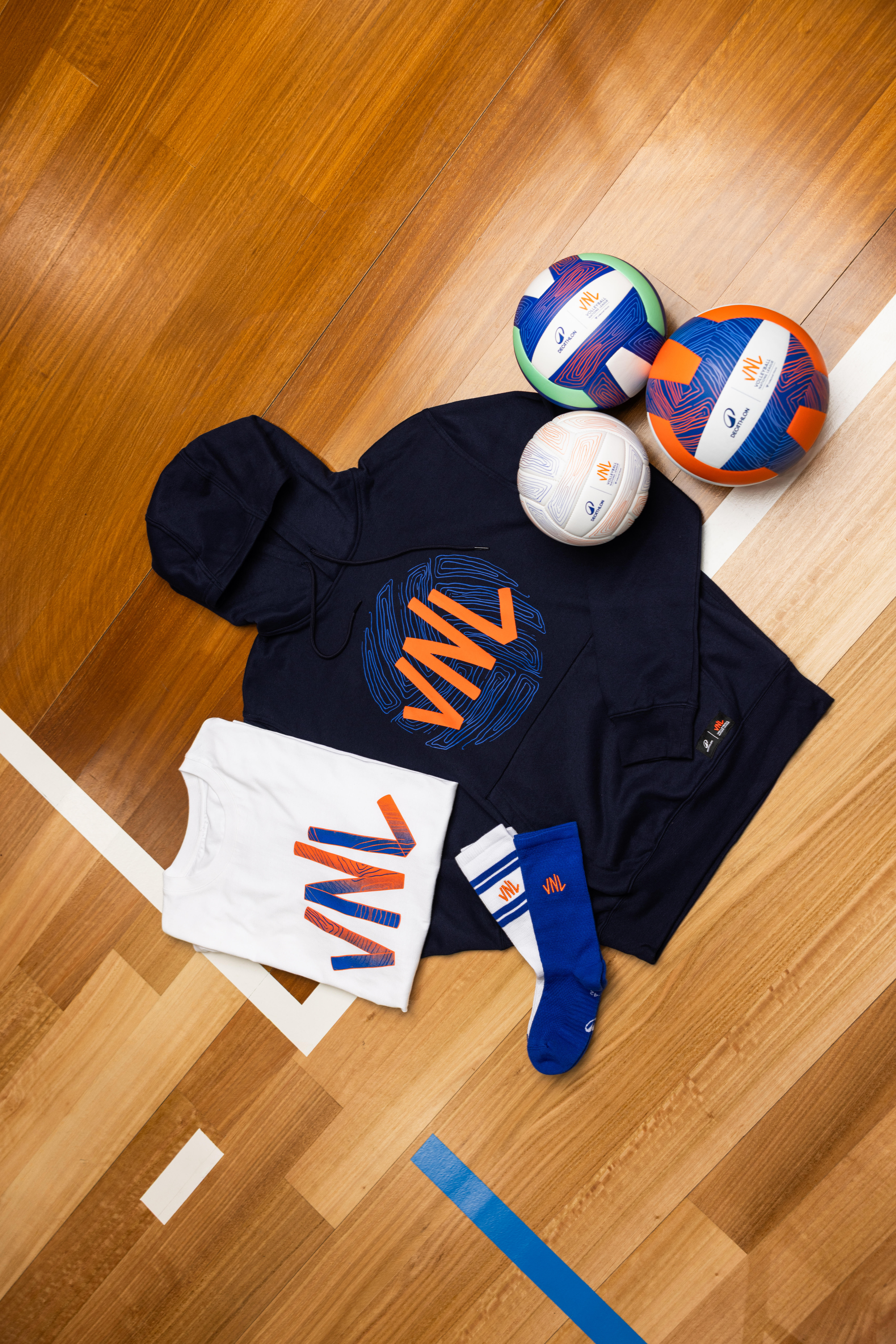 Men's/Women's Volleyball Hoodie Sweatshirt, Official VNL  - KIPSTA