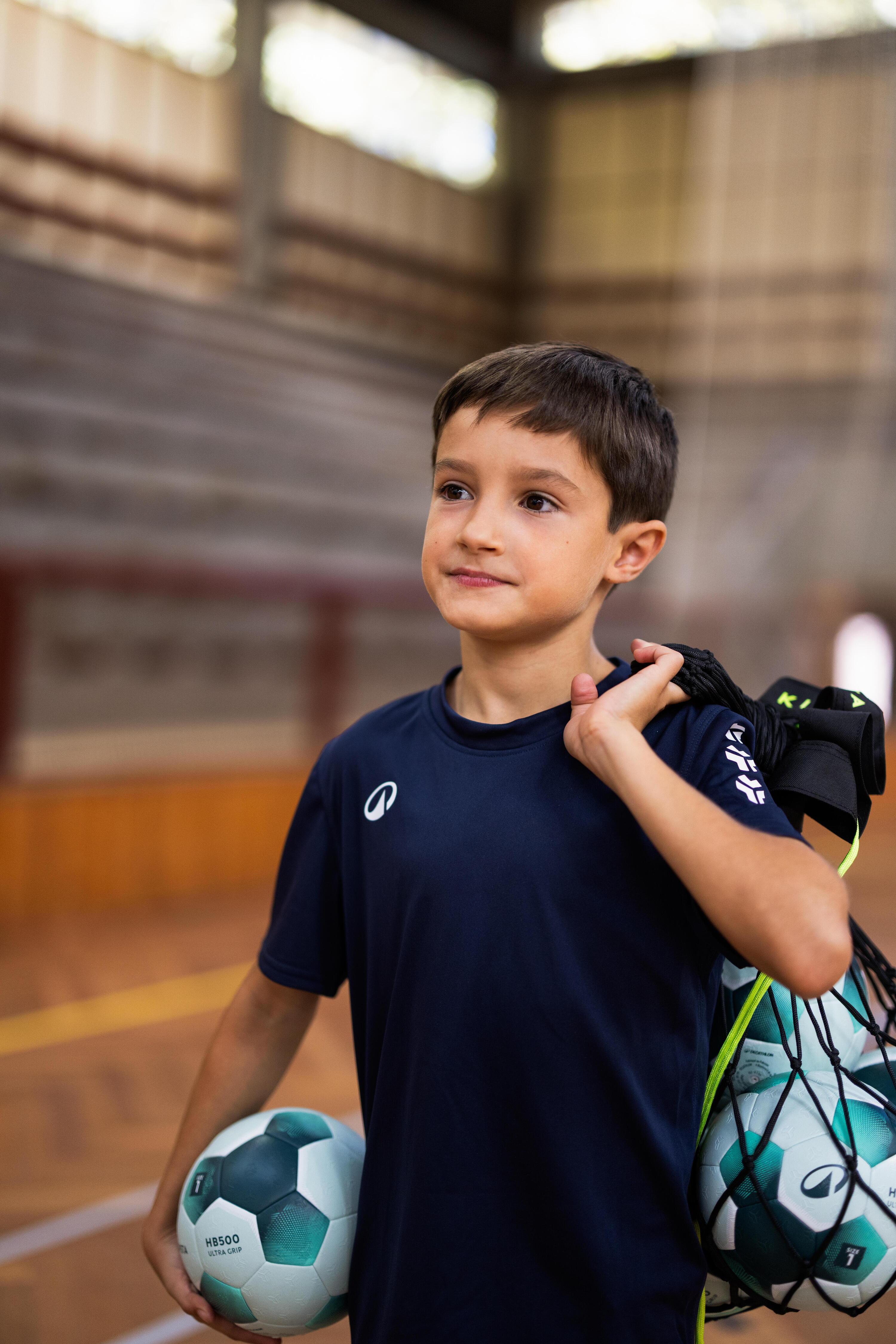 Handball Grösse 1 – HB500 Ultragrip grün 7/8
