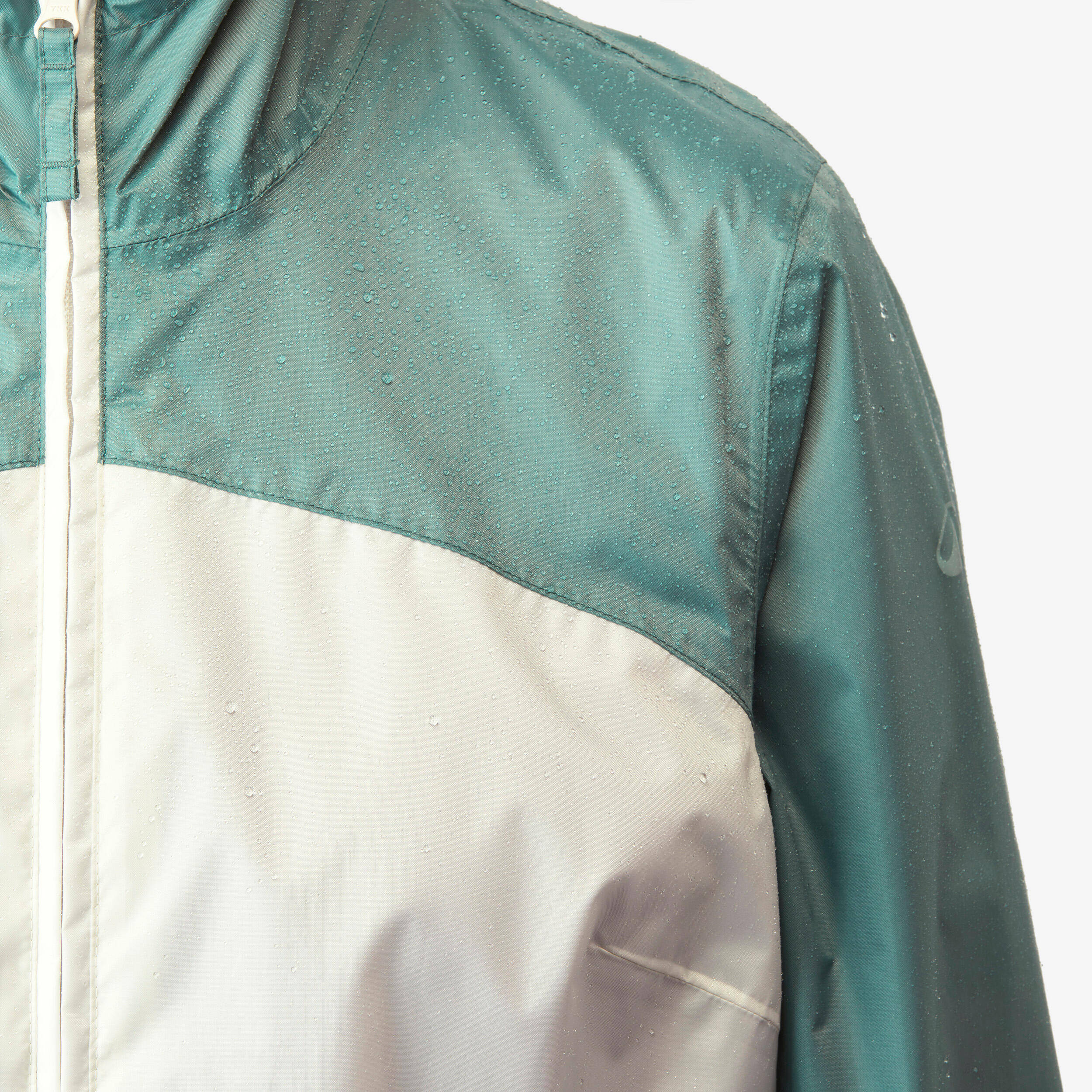 Women’s water-repellent, windproof hiking jacket, Raincut Full Zip - Green -  3