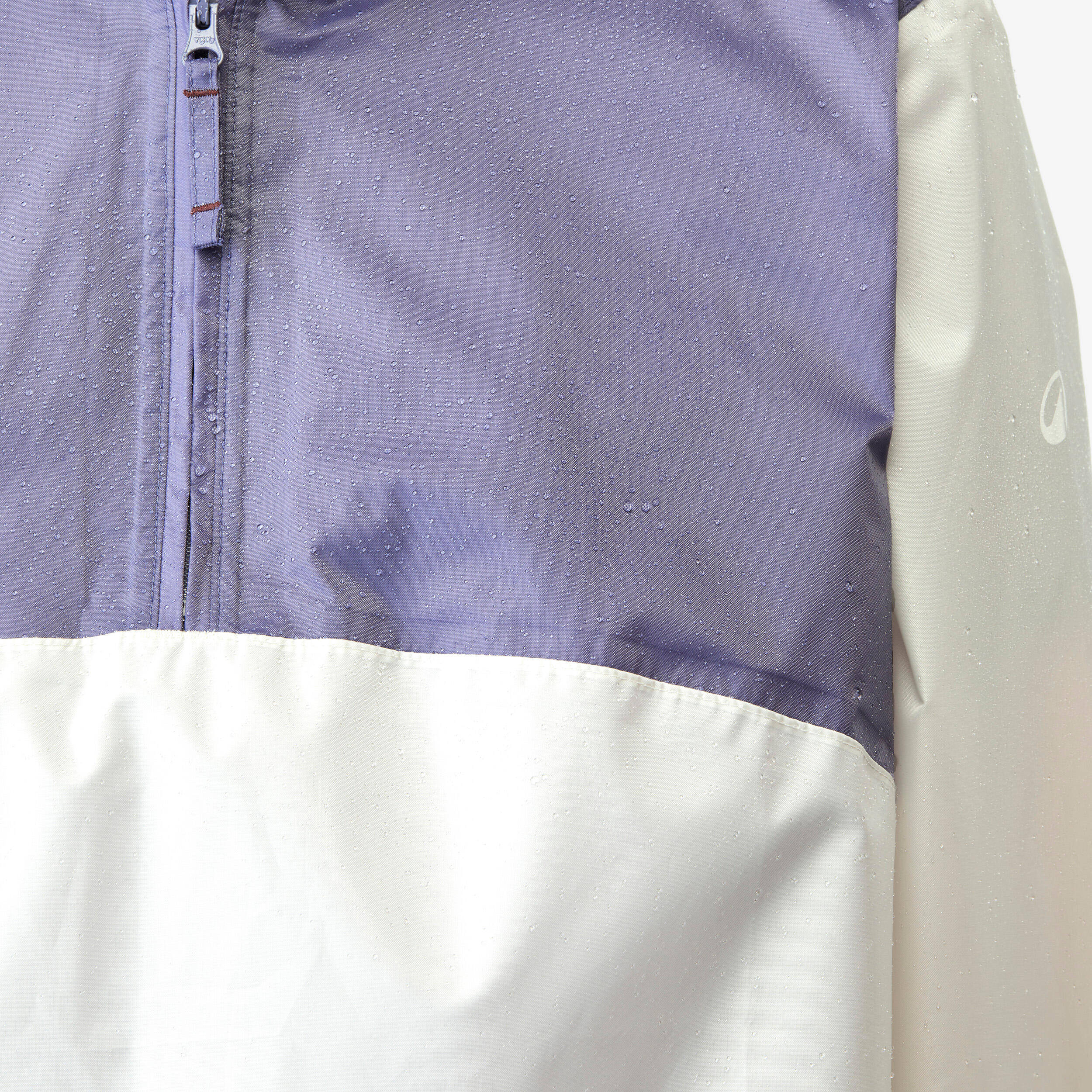 Women’s water-repellent, windproof hiking jacket, Raincut 1/2 Zip - Purple -  3