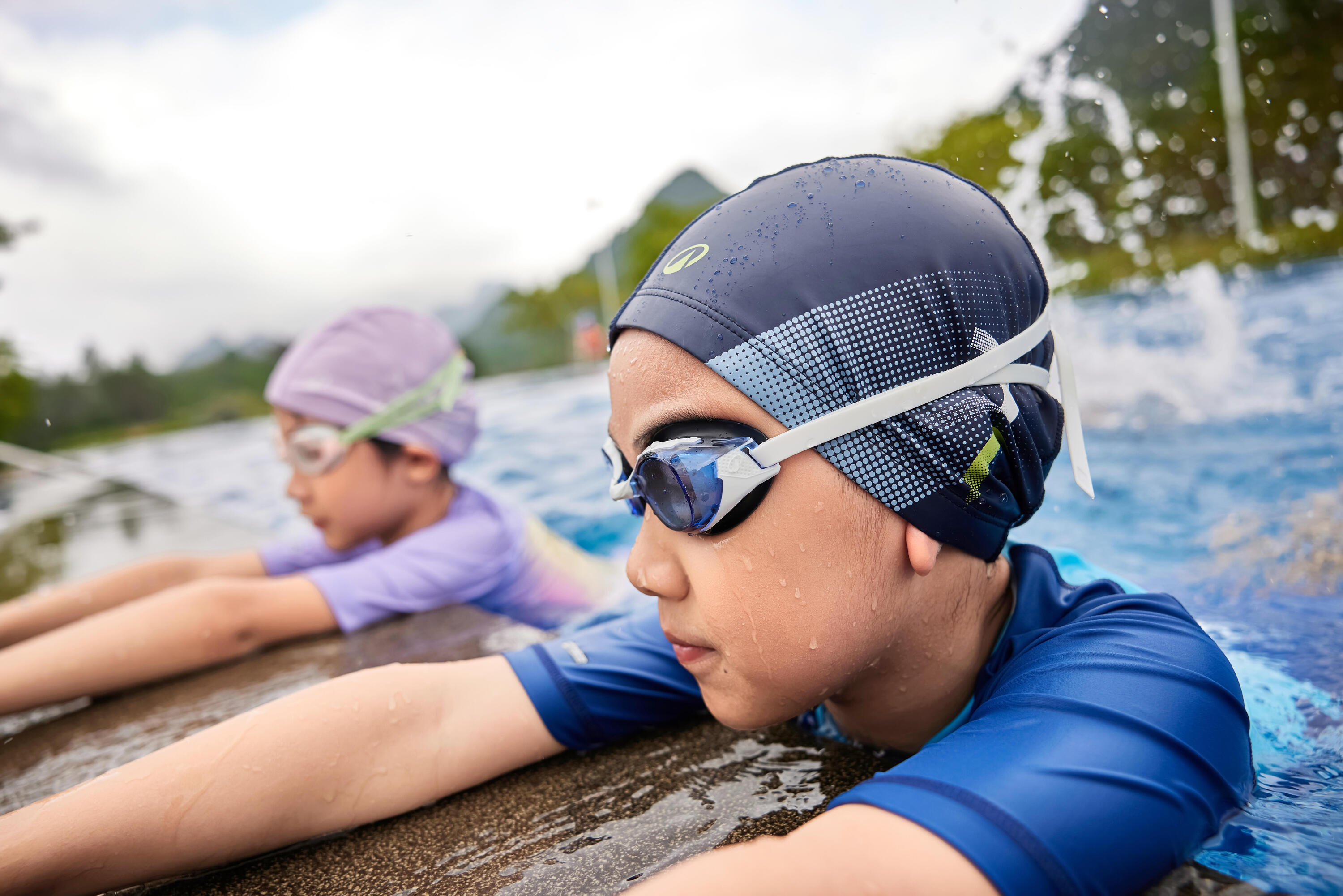 Casque de bain en tissu enduit, taille M 9/11