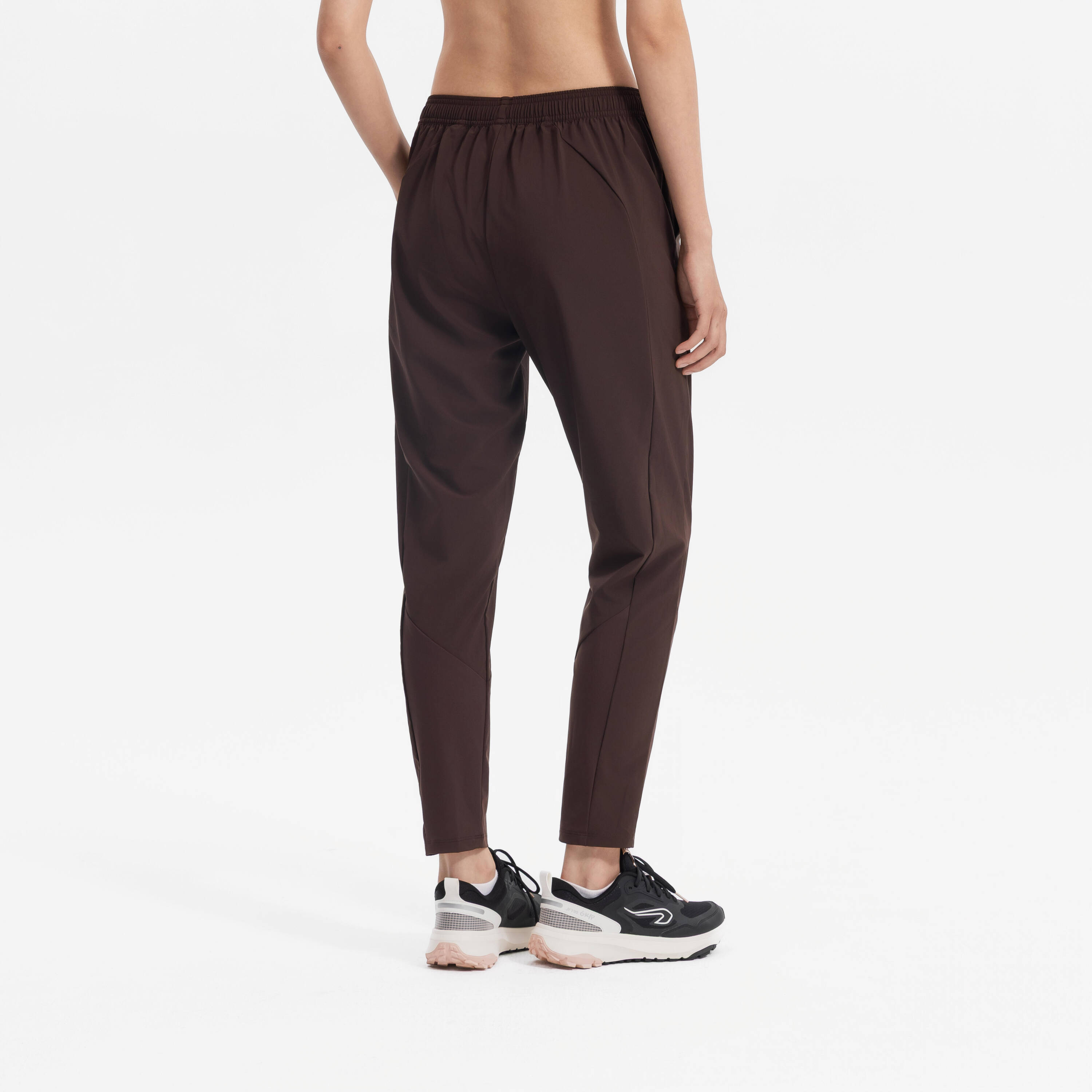 Women's Fitness Cardio Training Bottoms 100 -wenge brown -  4