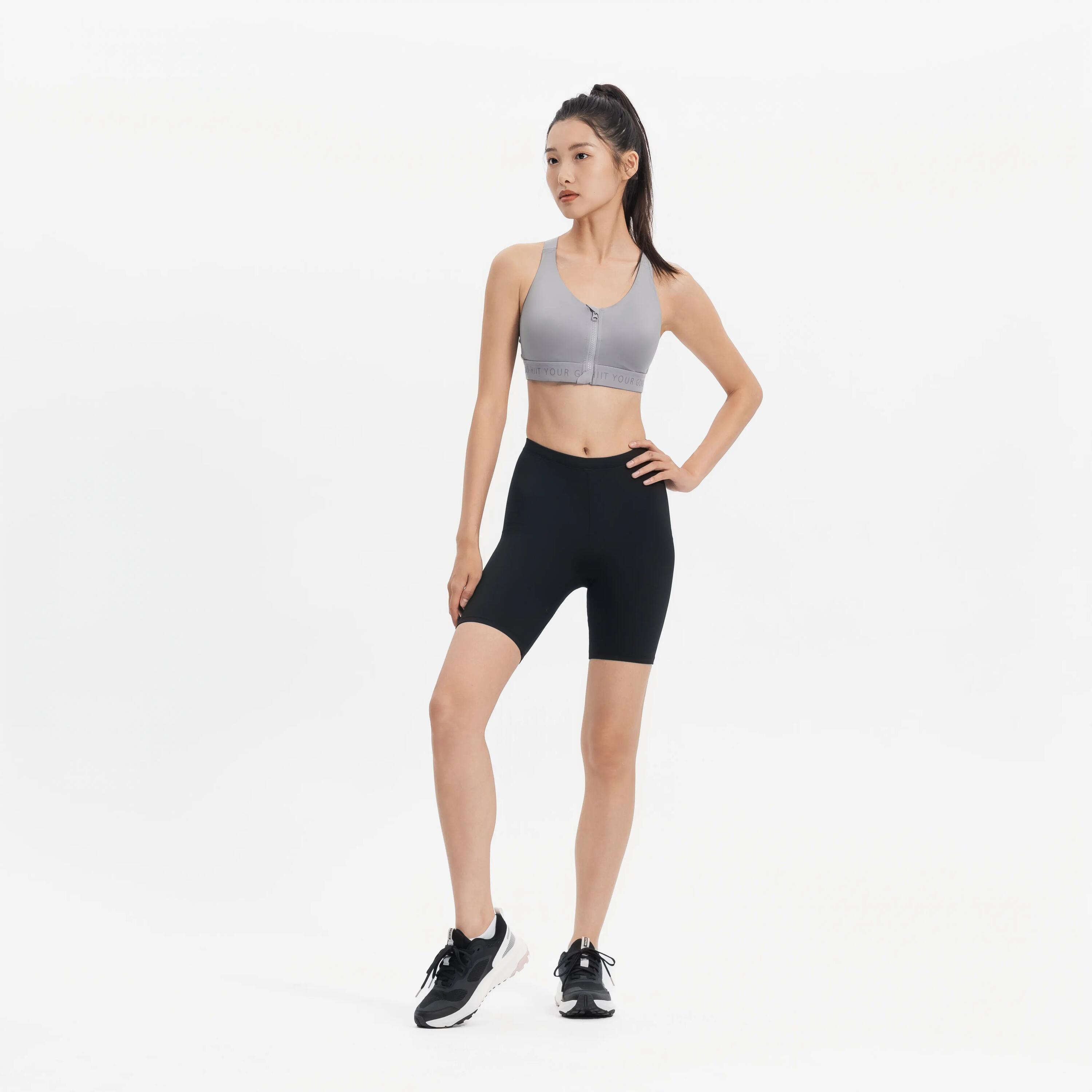 Soutien-gorge de sport zippé avec bonnets et maintien élevé femme 9/9