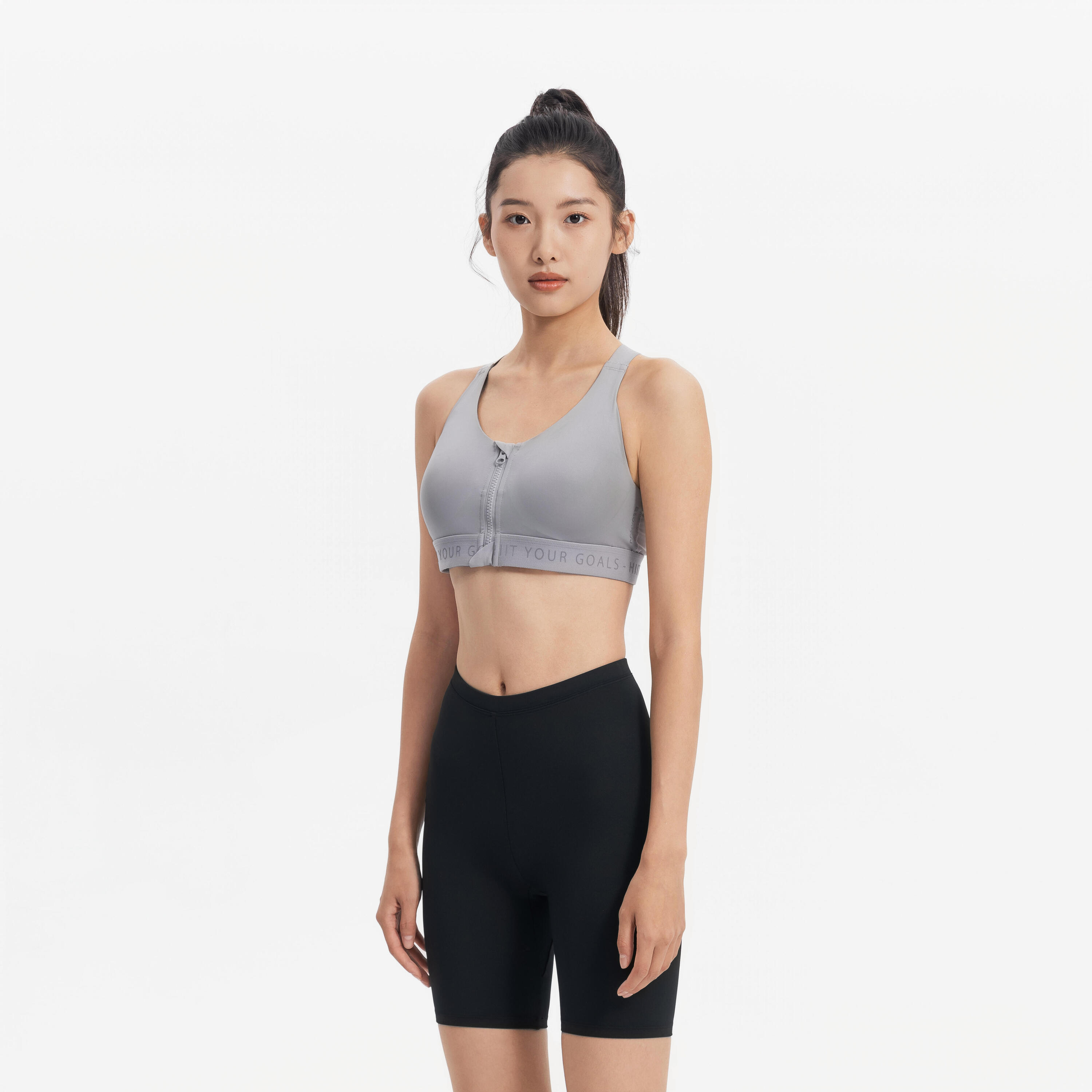 Women’s High-Support Zip-Up Sports Bra with Cups 7/7