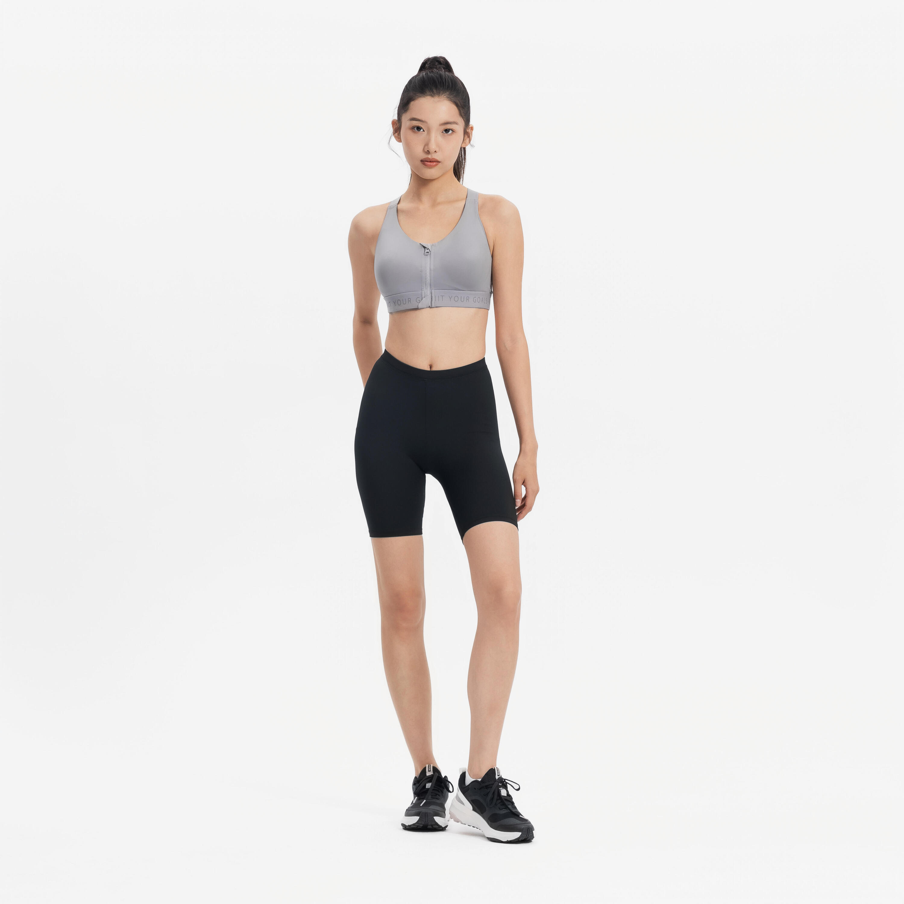 Soutien-gorge de sport zippé avec bonnets et maintien élevé femme 7/7