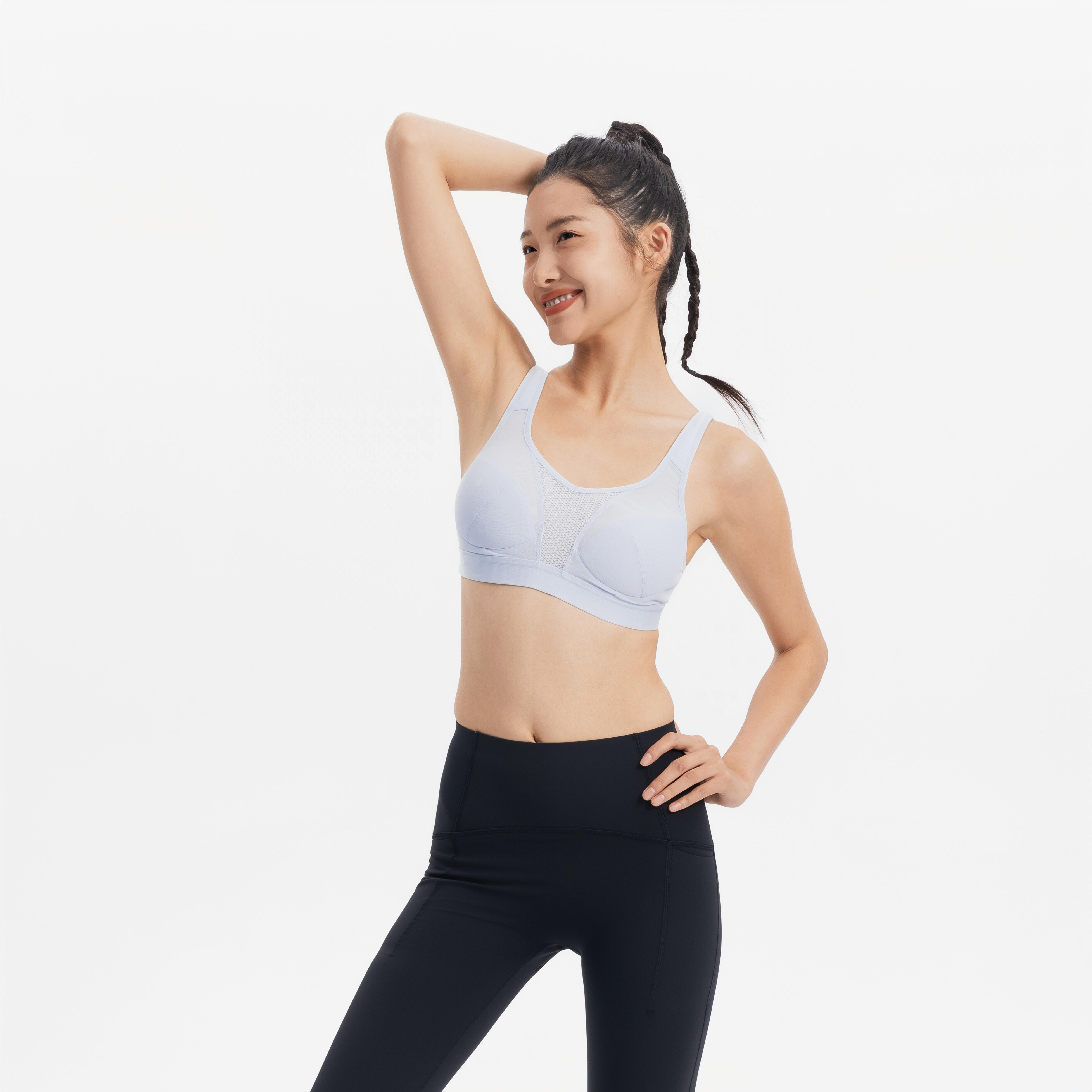 Women's High Support Convertible Strap Sports Bra - Delicate Blue