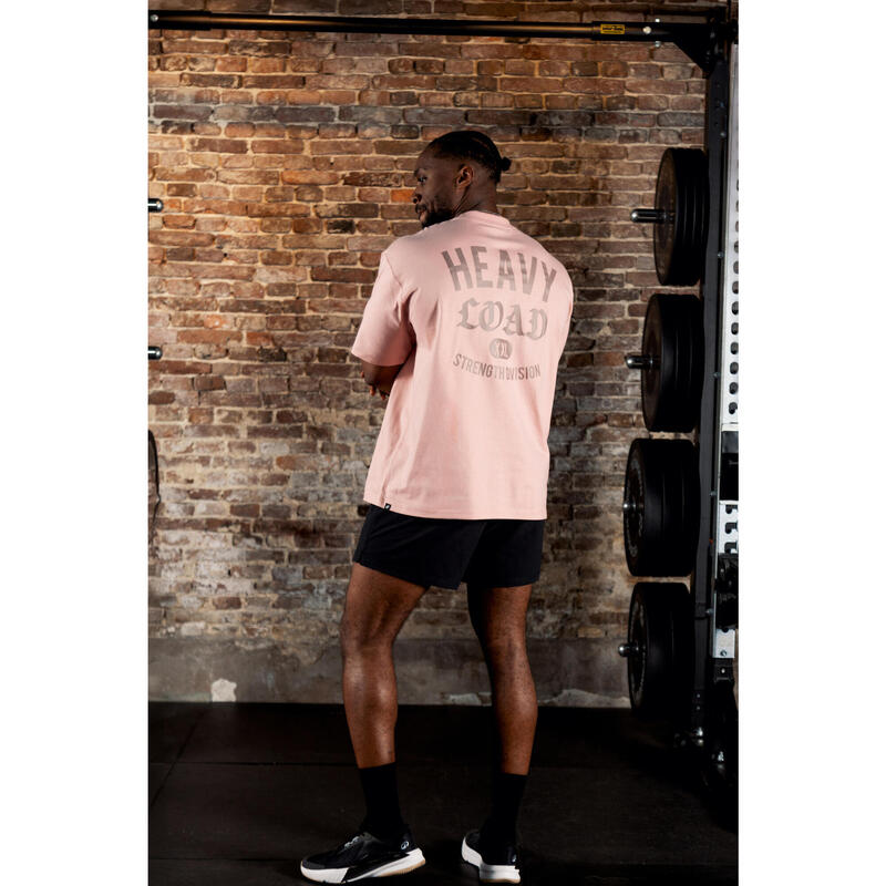 Tricou larg pentru bodybuilding Roz Bărbați