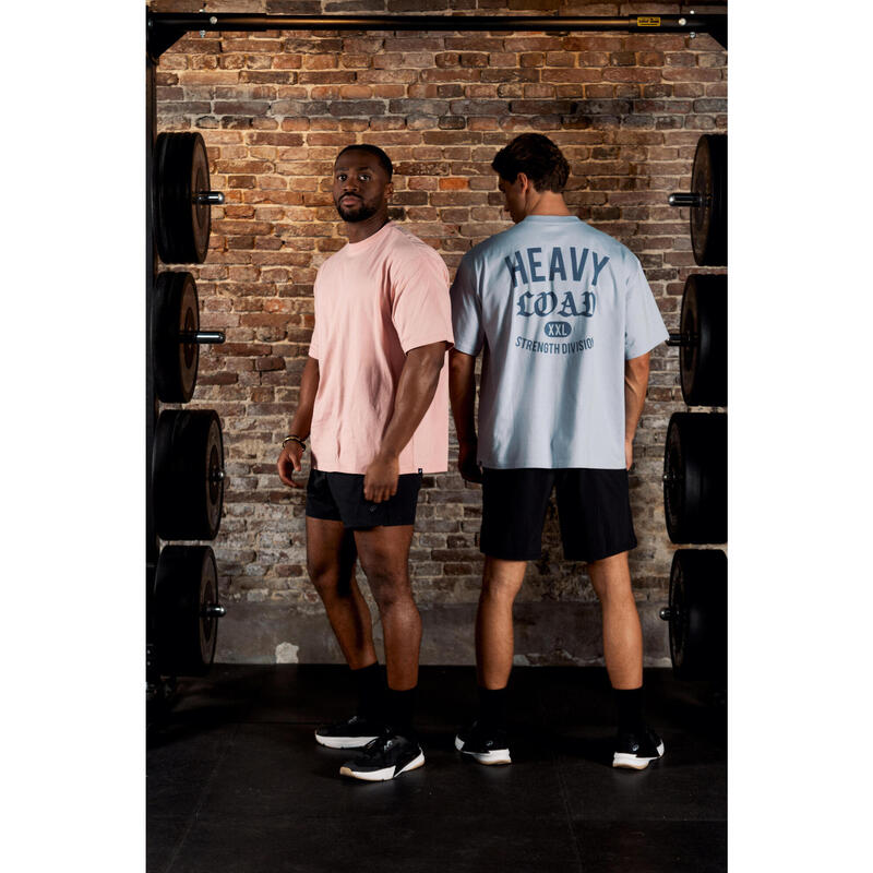 Tricou larg pentru bodybuilding Roz Bărbați