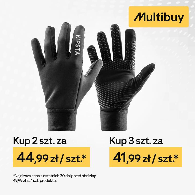 Yetişkin Futbol Eldiveni - Siyah - Keepdry Warm