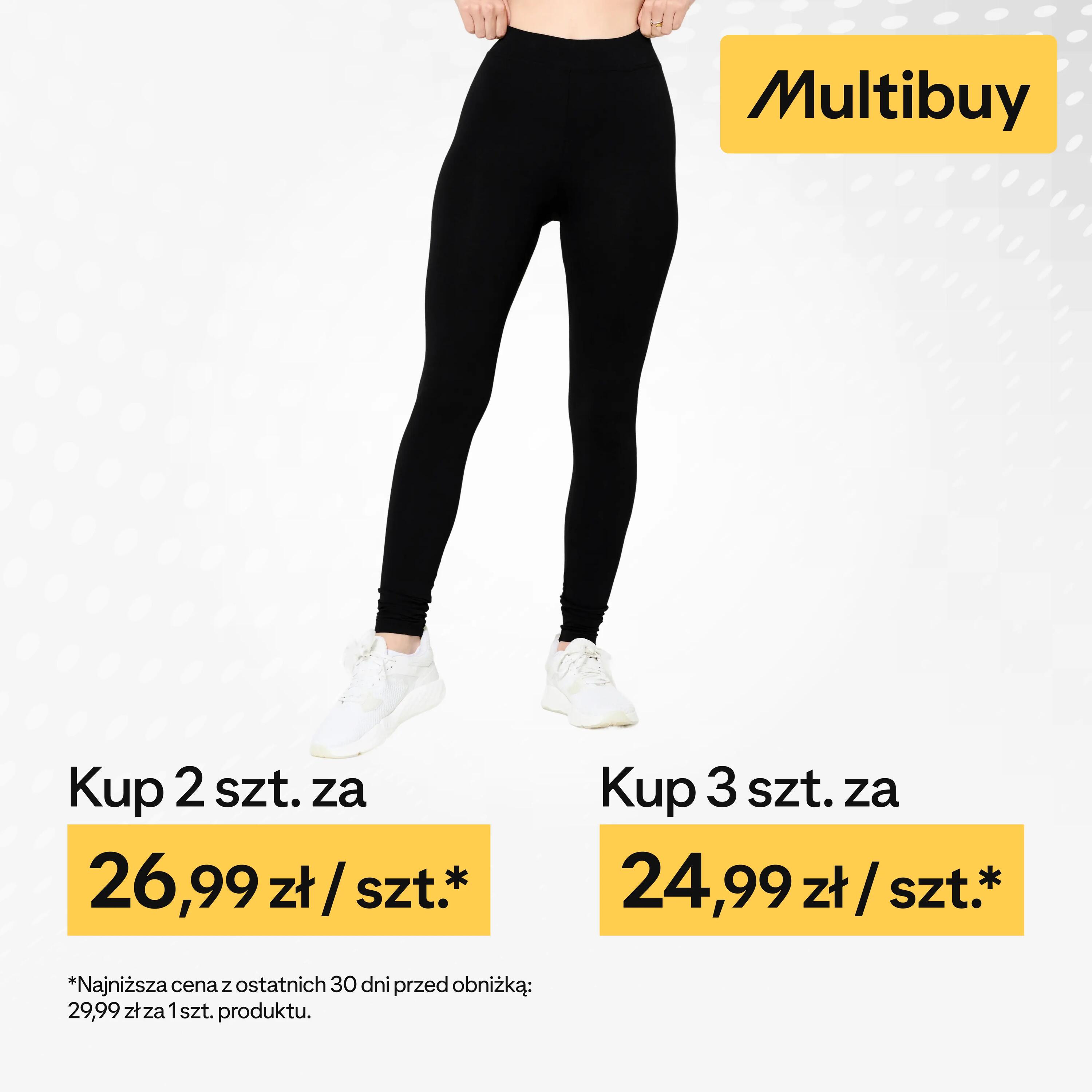 Leggings de desporto clássicas em algodão e extensíveis mulher, preto 7/20