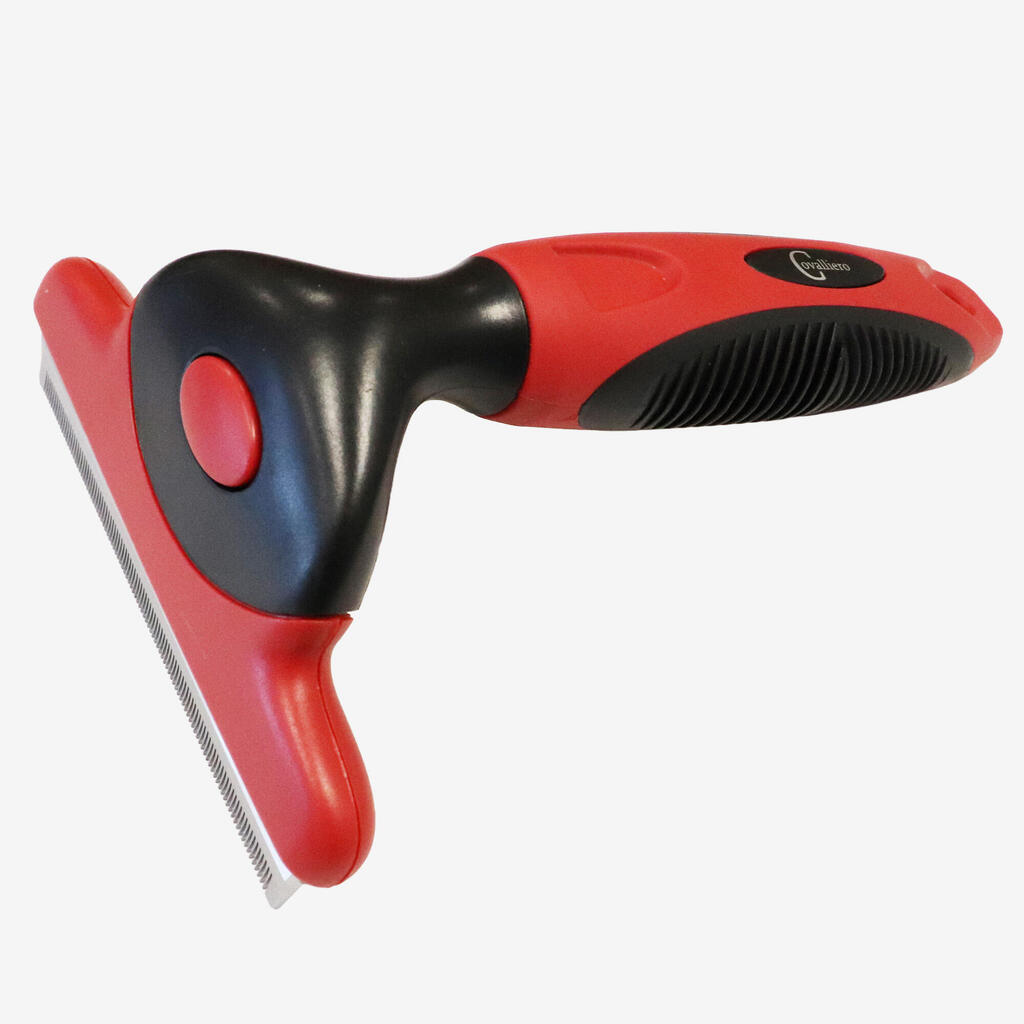 Rdeče česalo za menjavo dlake za konje in ponije 