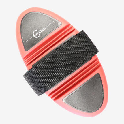 Bürste Gummistriegel Covalliero rot