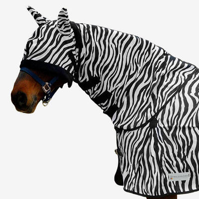Copricollo equitazione pony cavallo ZEBRA antinsetti