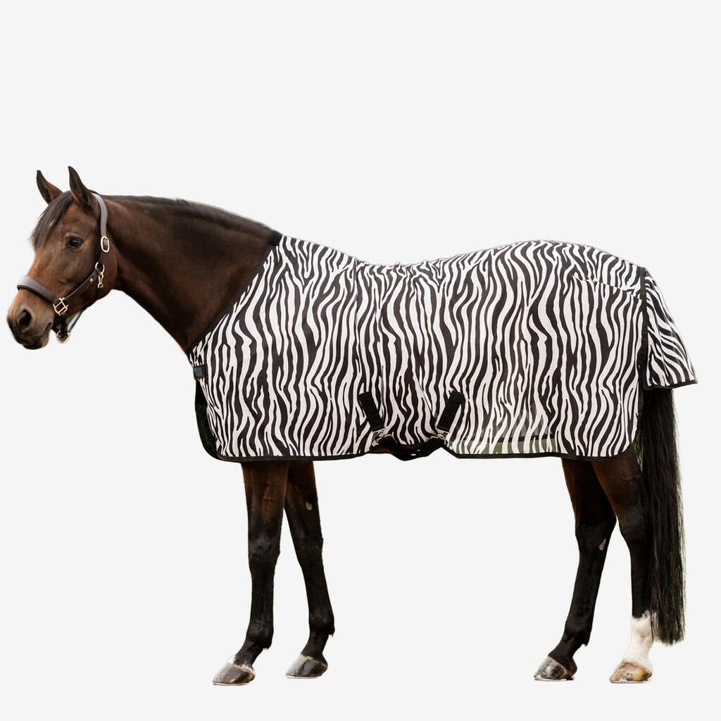 Zebrasto prekrivalo za konje in ponije 