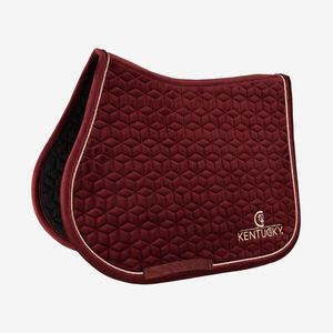 Mantilla Silla Equitación Kentucky Velvet Burdeos