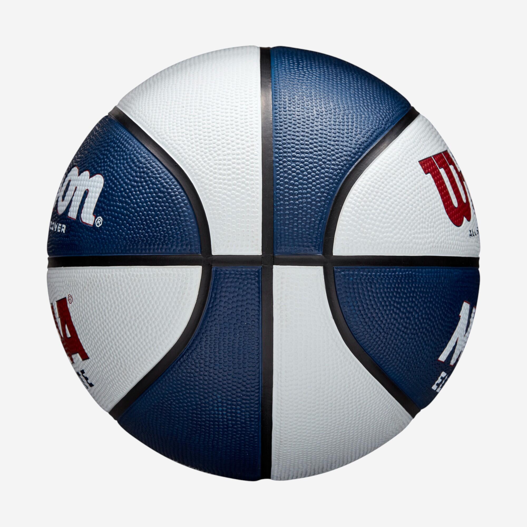 Pallone basket Wilson NCAA ELEVATE taglia 7 blu-bianco-rosso 4/6