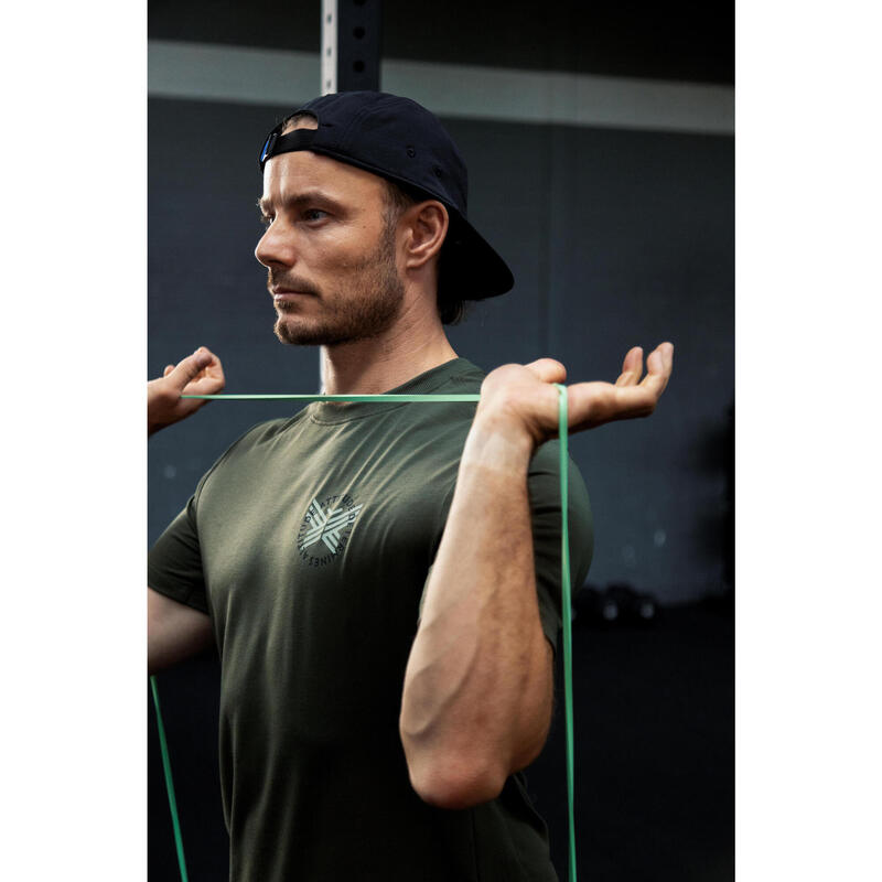Tricou sport ușor și elastic Kaki Bărbați
