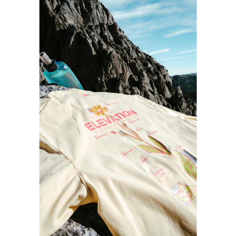 Tricou de alergare pe distanță lungă Kiprun RUN 900 Galben Bărbați