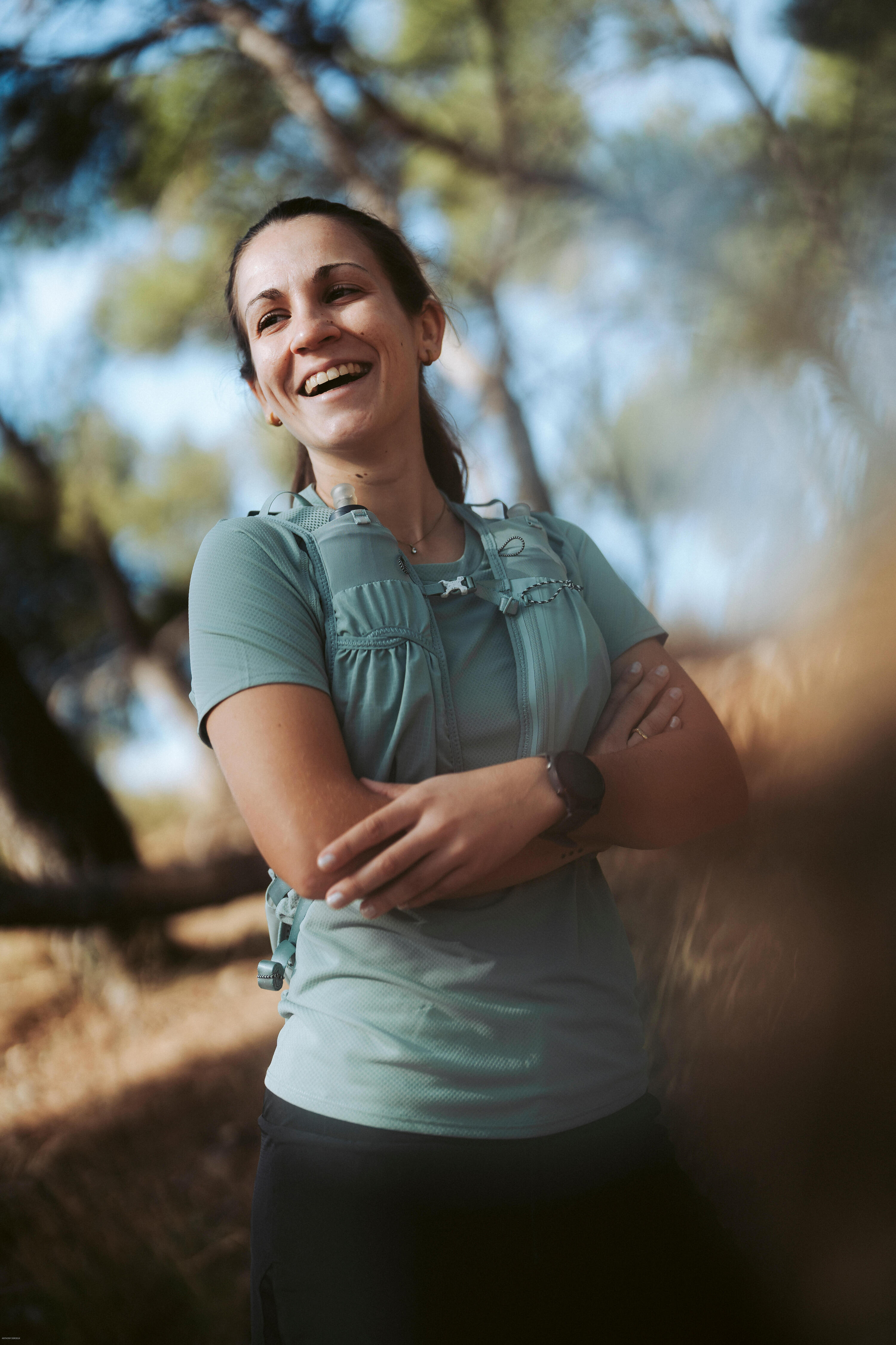 Sac trail de course 5 L avec poche à eau 1 L, vert 11/14