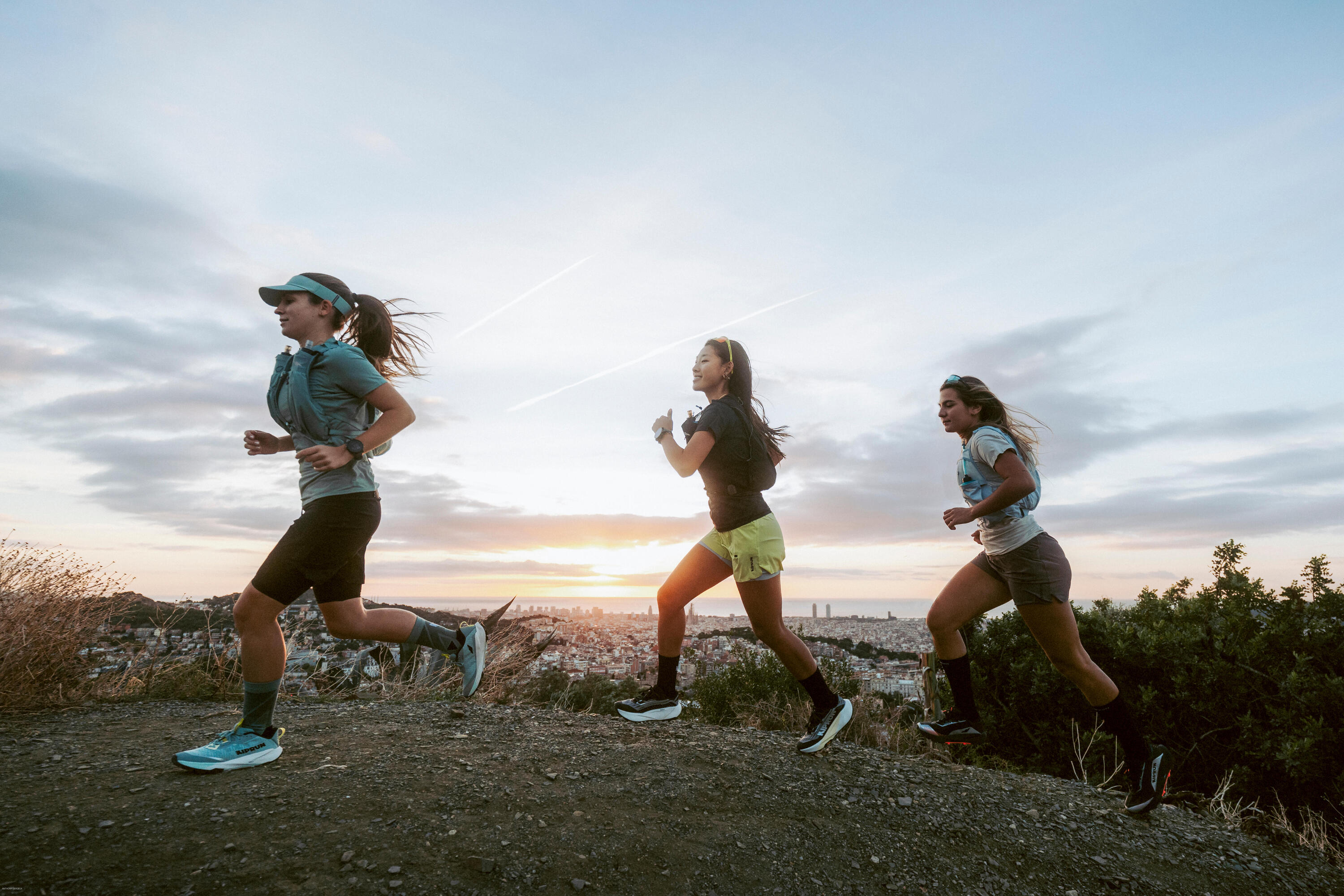 Short running & trail longue distance Femme, Kiprun Run 900 marron 15/17