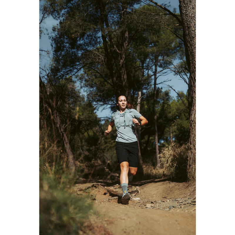 Încălțăminte de alergare trail, Kiprun Kipsummit verde damă